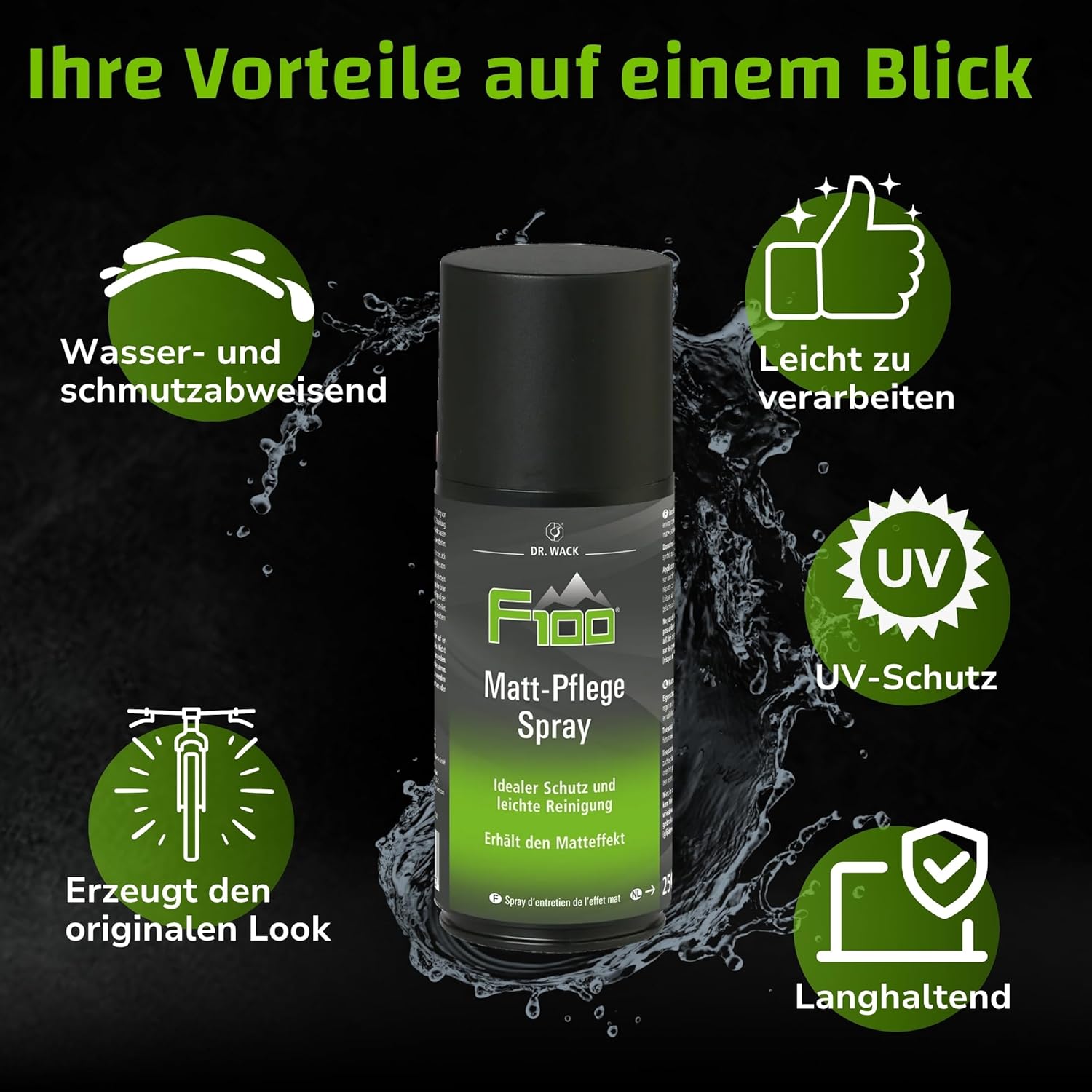 F100 Mattlack Pflege 250ml