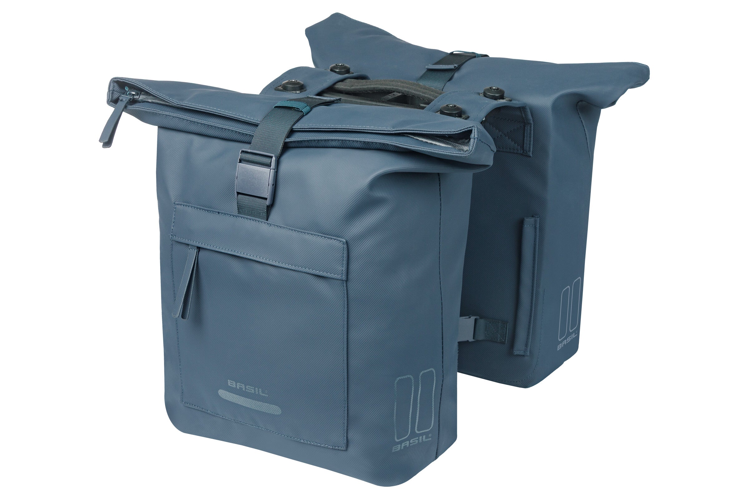 Basil Gepäckträgertasche Brooklyn Doppel blau 41L