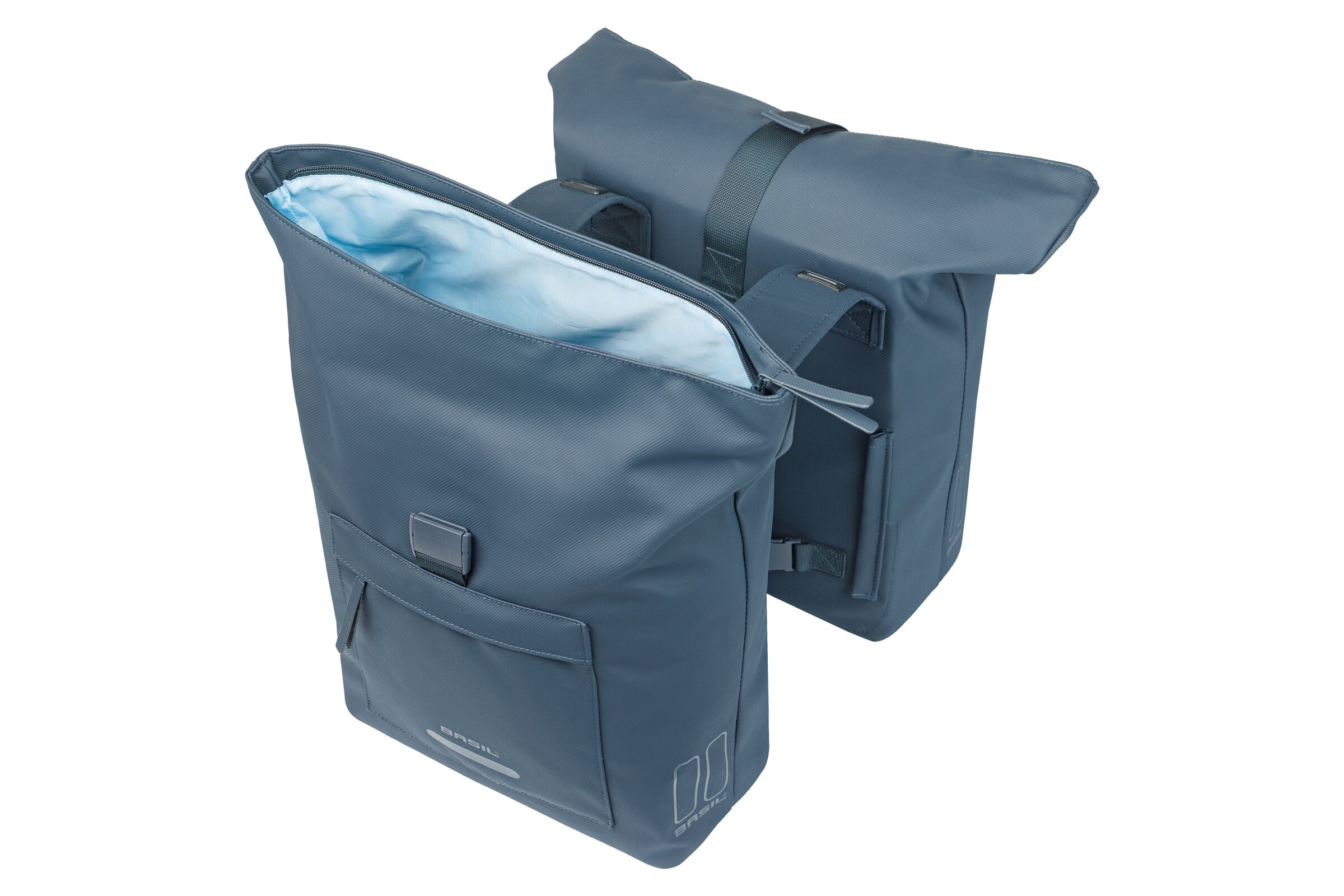 Basil Gepäckträgertasche Brooklyn Doppel blau 41L