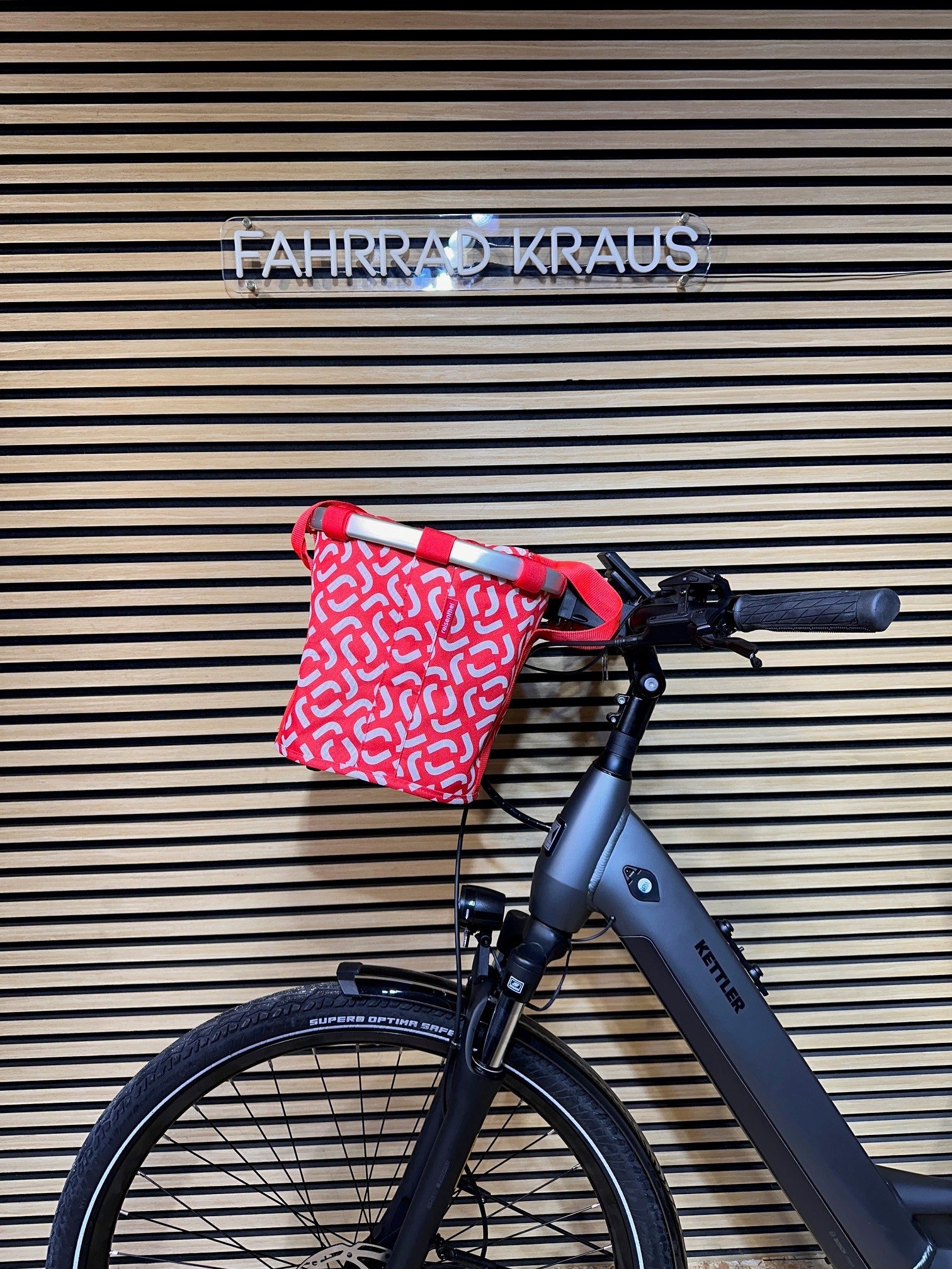 KlickFix Bikebasket Signature Red