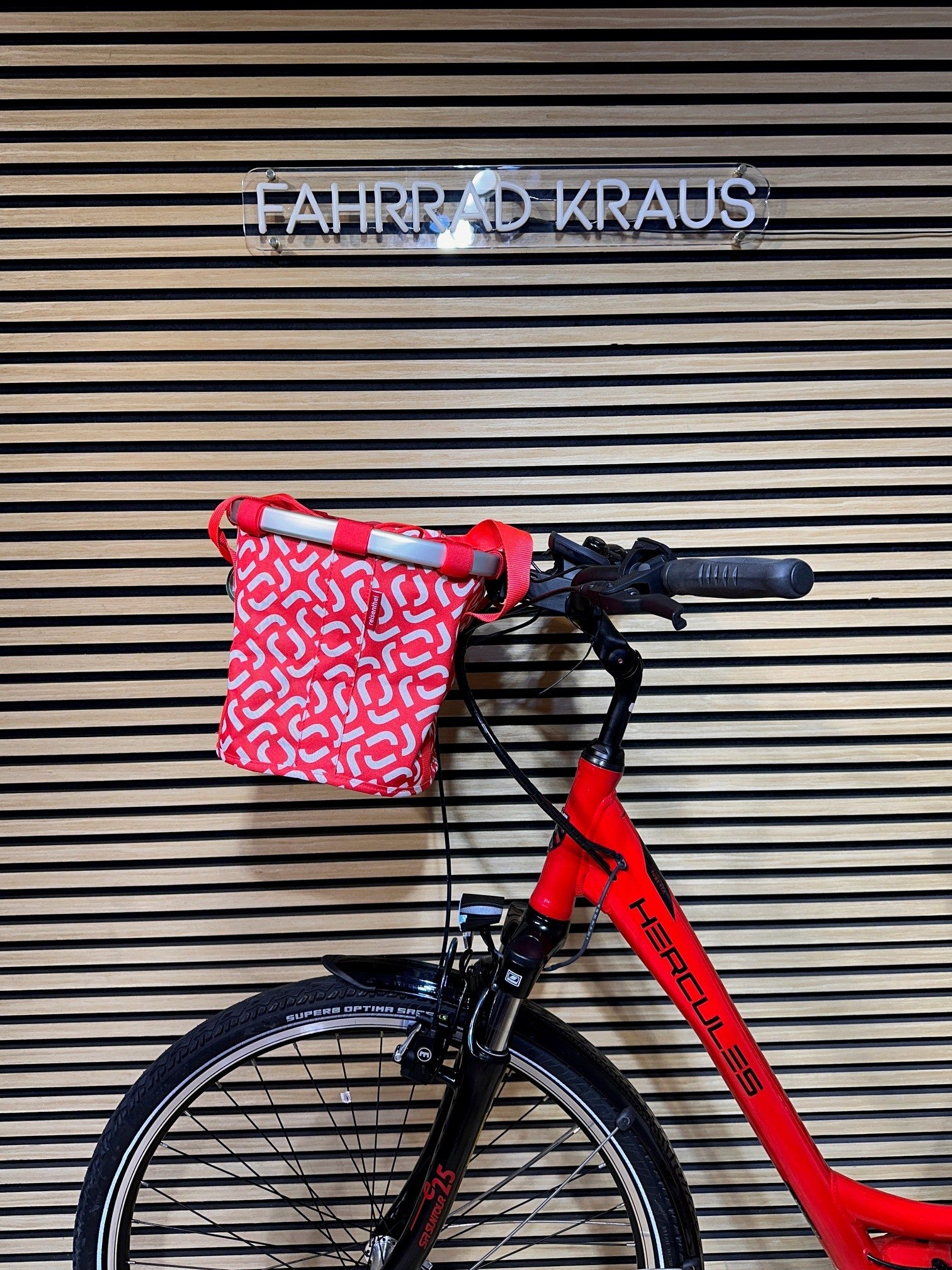 KlickFix Bikebasket Signature Red