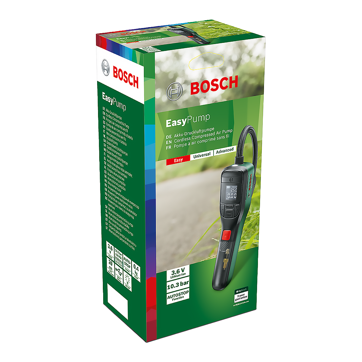 Bosch Akku-Druckluftpumpe Easy Pump bis max 10.3 Bar