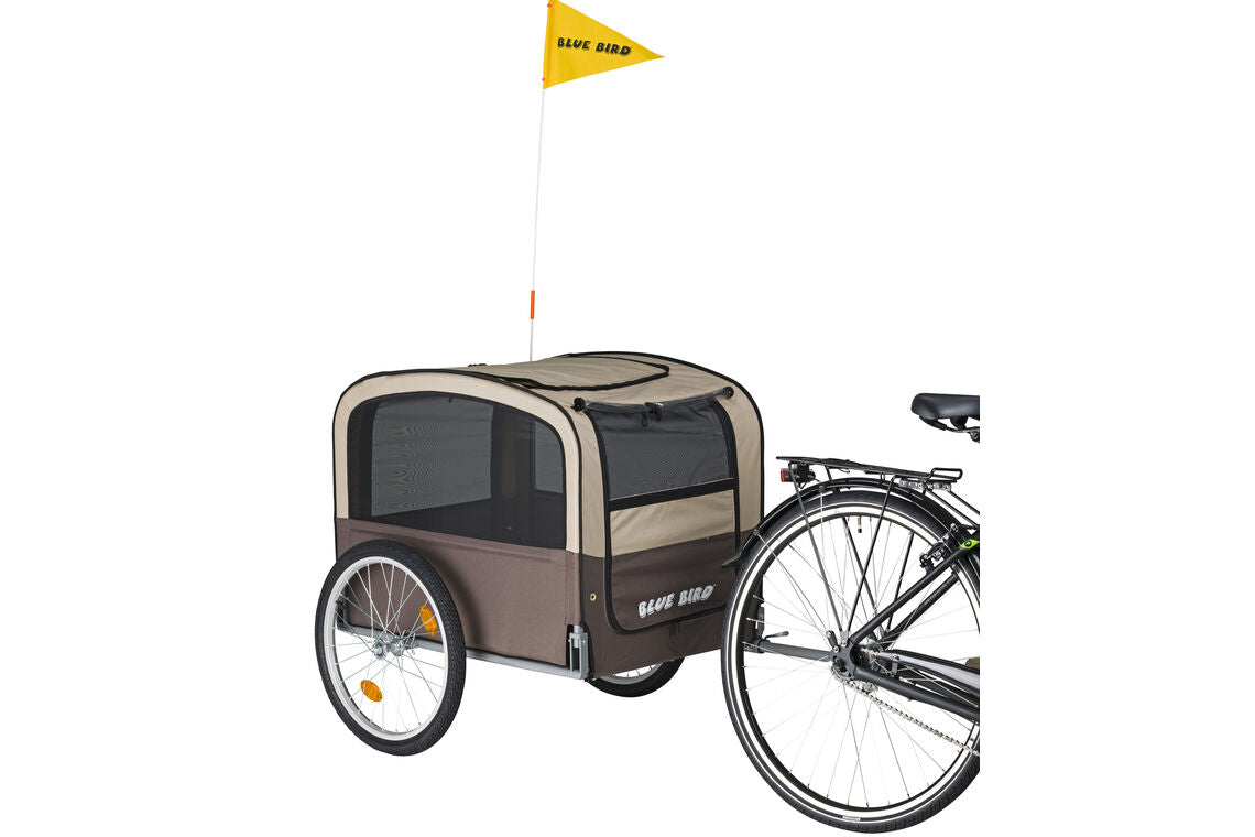 fahrrad hundeanhänger blue bird Blue Bird Hunde Fahrradanhänger braun/beige