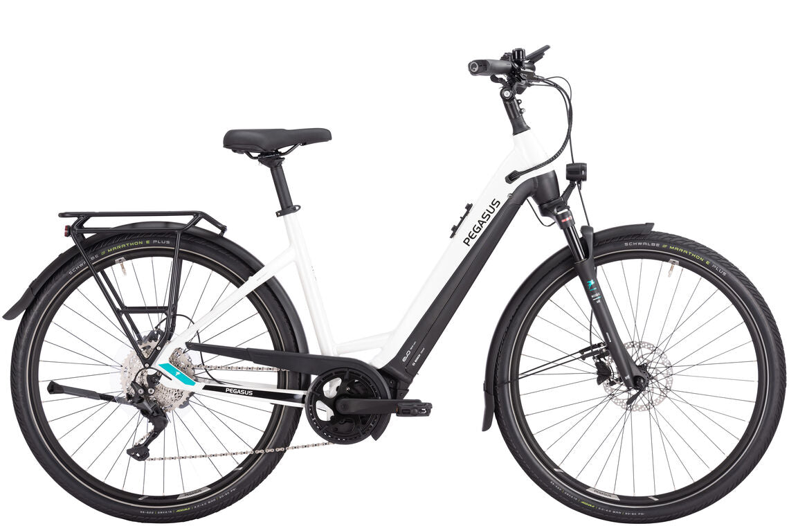 Pegasus Premio Evo 10 Lite weiß | 750WH | E-Bike Damen Trekking | 2024 | Kettenschaltung