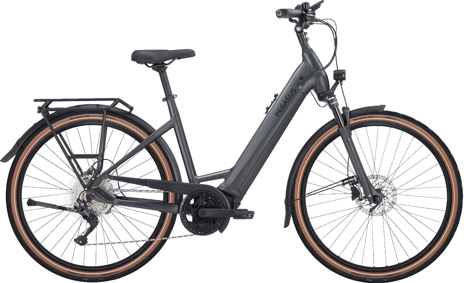 Pegasus Premio Evo 10 Lite schwarz | 750WH | E-Bike Damen Trekking | 2024 | Kettenschaltung
