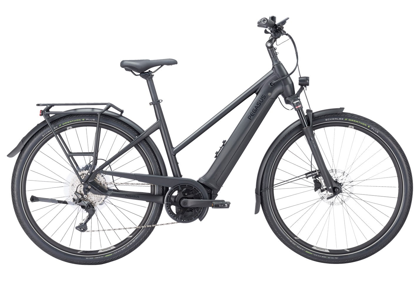 Pegasus Premio Evo 10 Lite schwarz | 625WH | E-Bike Damen Trekking | 2024 | Kettenschaltung
