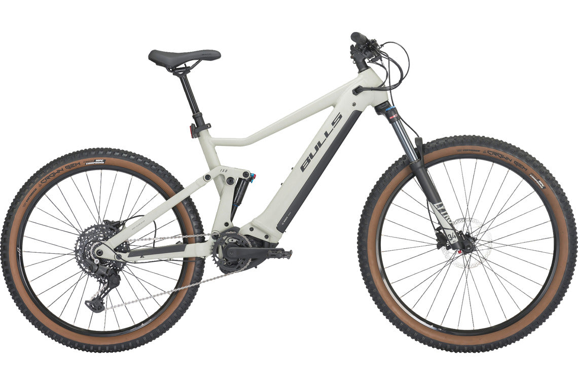 bulls copperhead evo 1 schutzblech Bulls COPPERHEAD EVO AM 1 grau (hell) | 750WH | E-MTB Fully | 2024