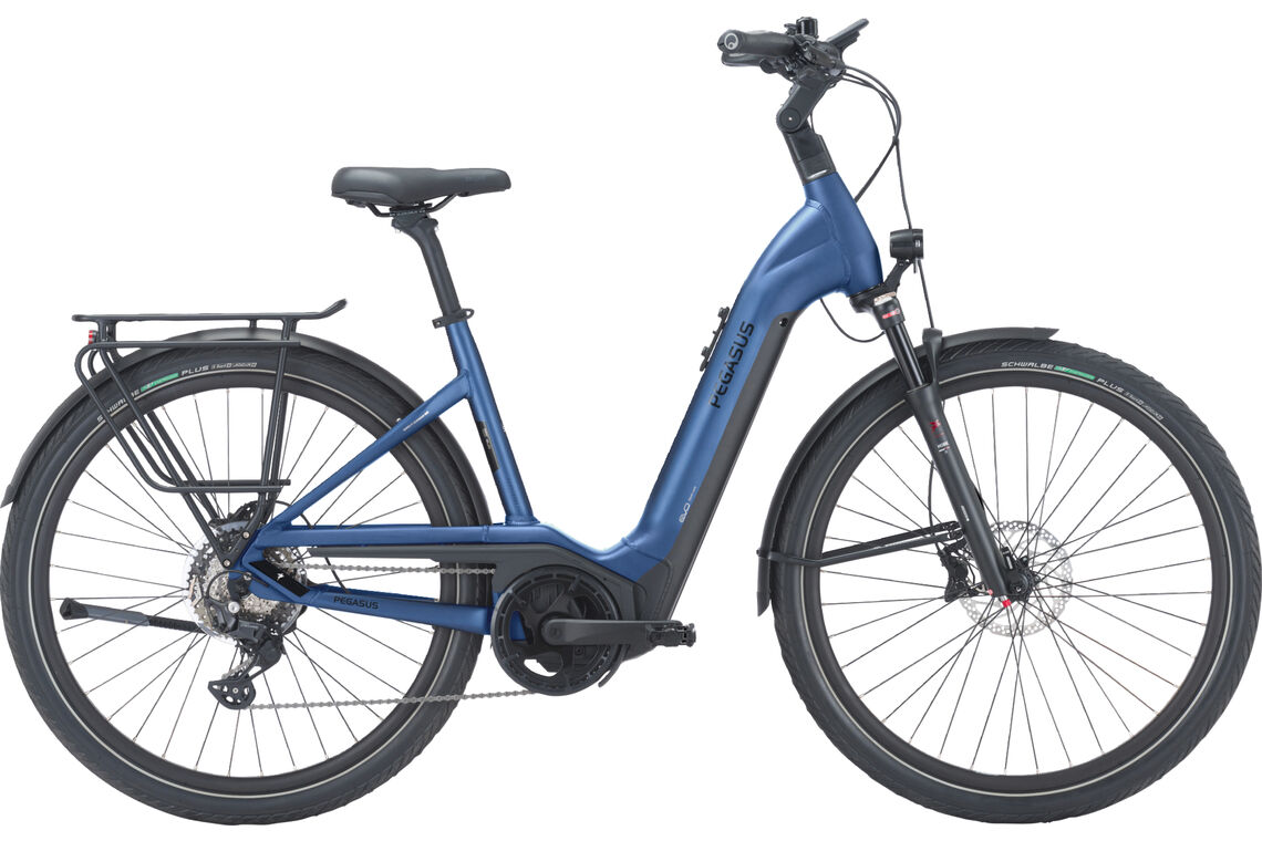leichte e bikes 2024 damen Pegasus STRONG EVO 10 LITE blau | 750WH | E-Bike Damen Trekking