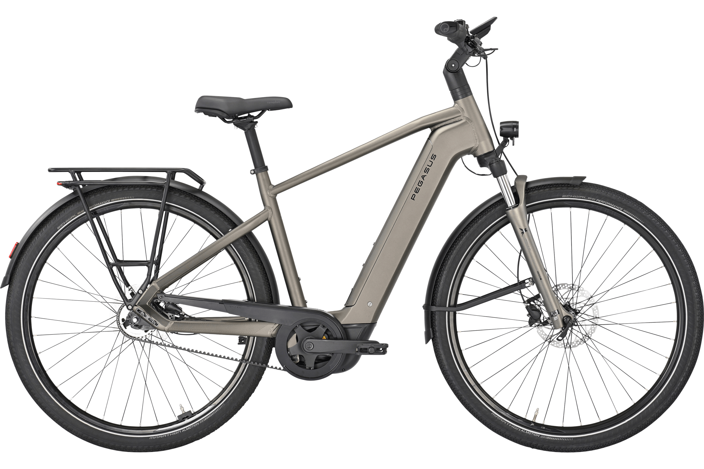 Pegasus PREMIO EVO 5F Belt grau | 800WH | E-Bike Damen Trekking | 2025 | Freilauf