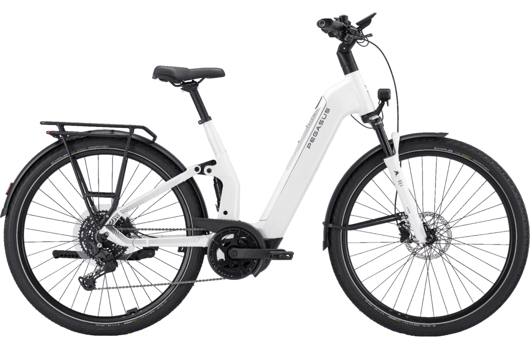 Pegasus PREMIO EVO FS10 Lite weiß | 800WH | E-Bike Damen Trekking