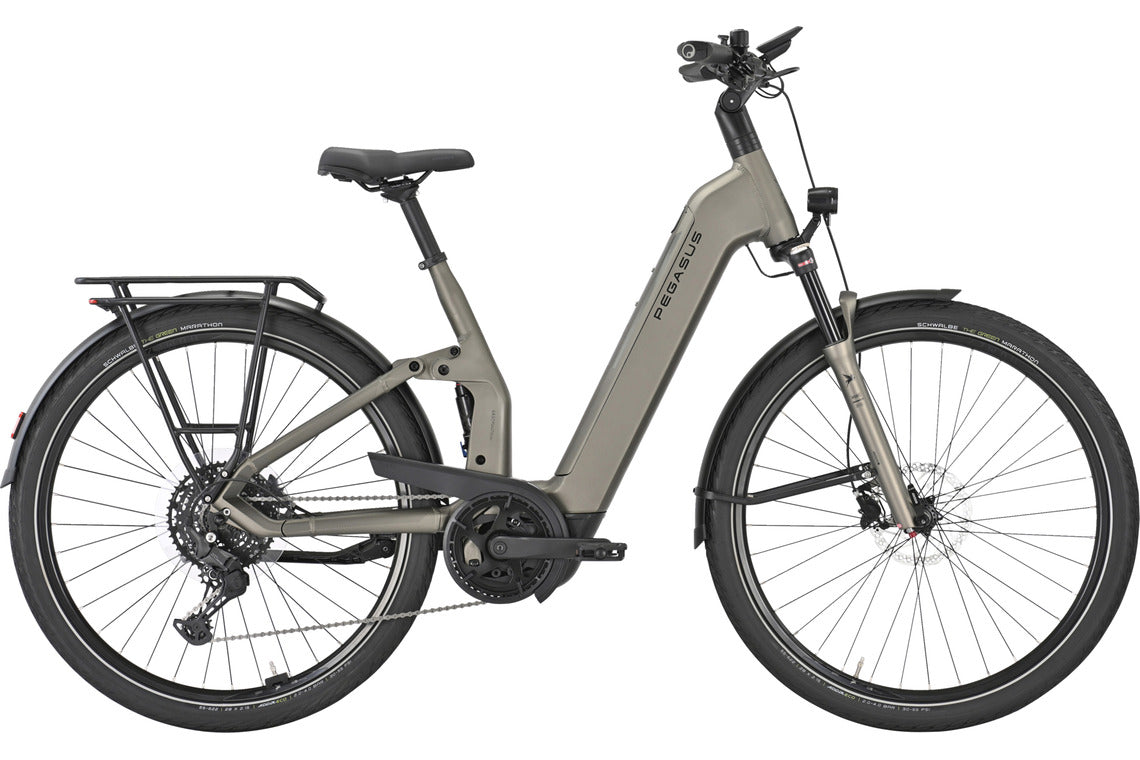 Pegasus PREMIO EVO FS10 Lite grau | 800WH | E-Bike Damen Trekking | 2025 | Kettenschaltung