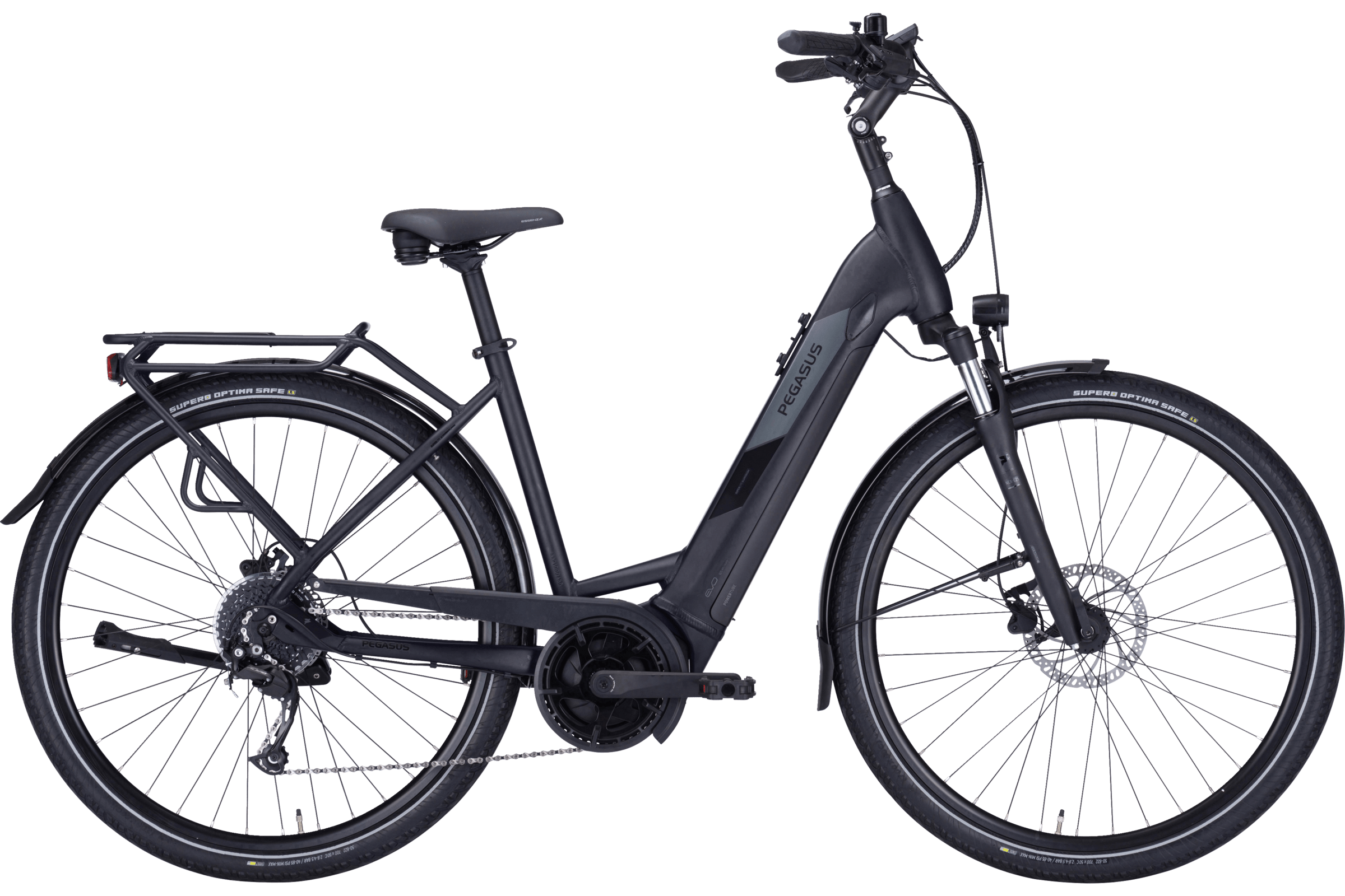 Pegasus Solero EVO 9 schwarz | 750WH | E-Bike Damen Trekking | 2023 | Kettenschaltung