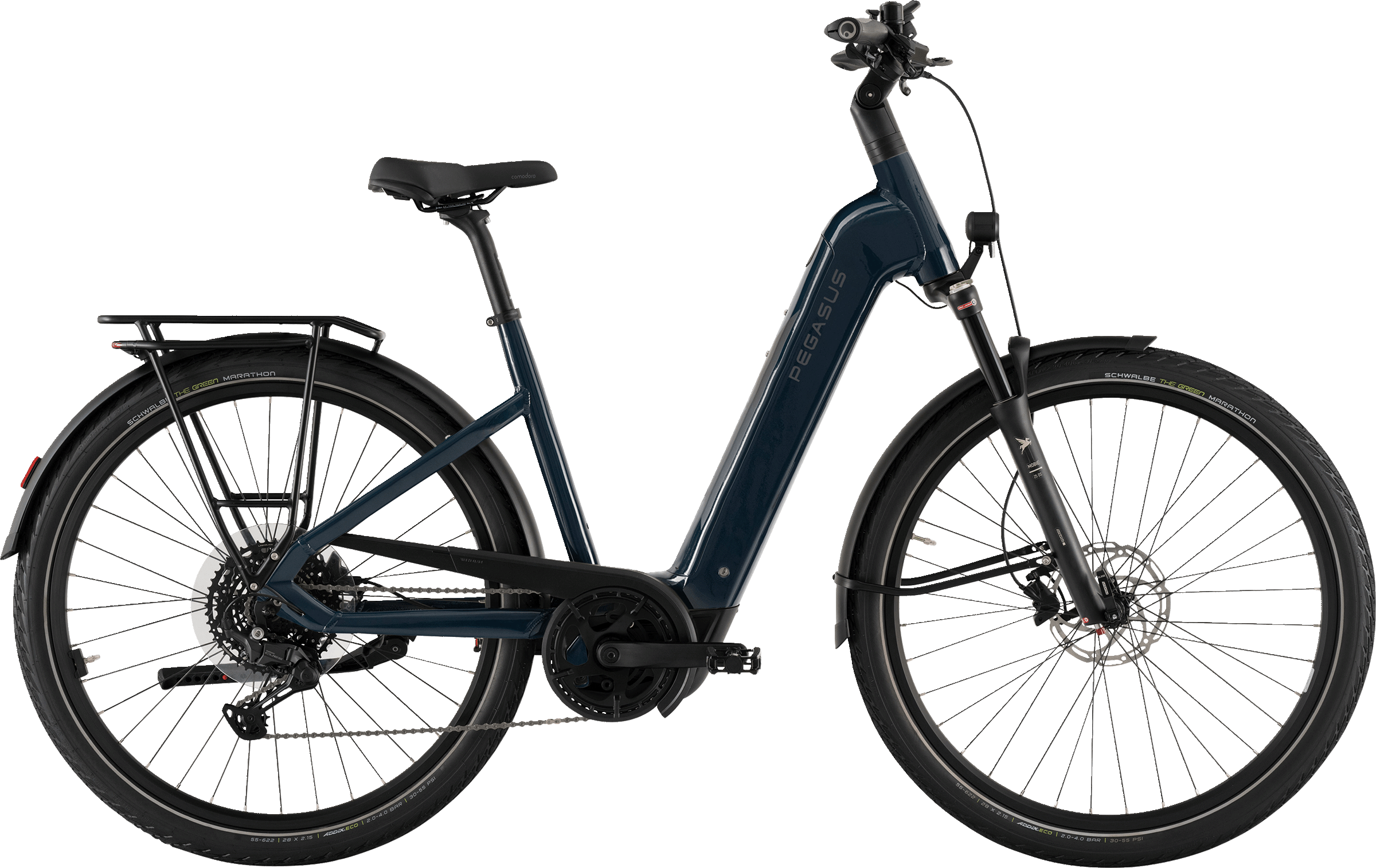 Pegasus Strong EVO 10 Lite blau | 800WH | E-Bike Damen Trekking | 2026 | Kettenschaltung