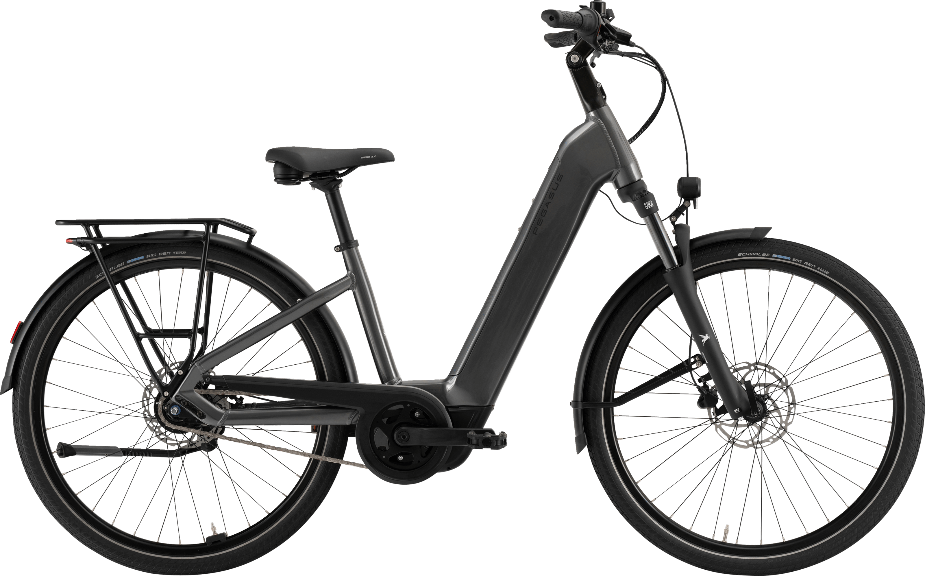 Pegasus Solero EVO 8R XS 27,5" grau | 800WH | E-Bike Damen City | 2026 | Rücktritt