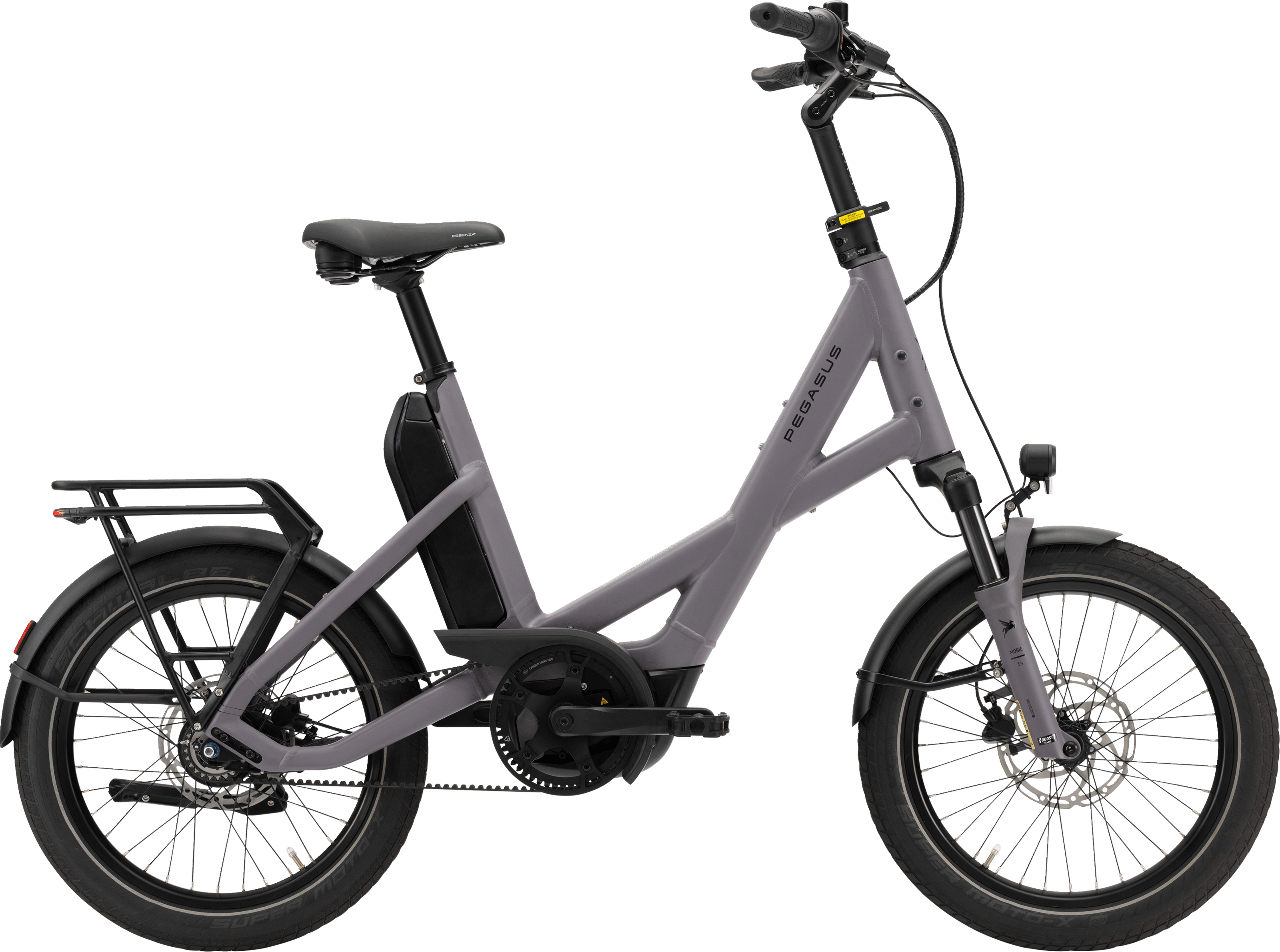 Pegasus Swing E8F Belt grau | 800WH | E-Bike Kompakt | 2026 | Freilauf