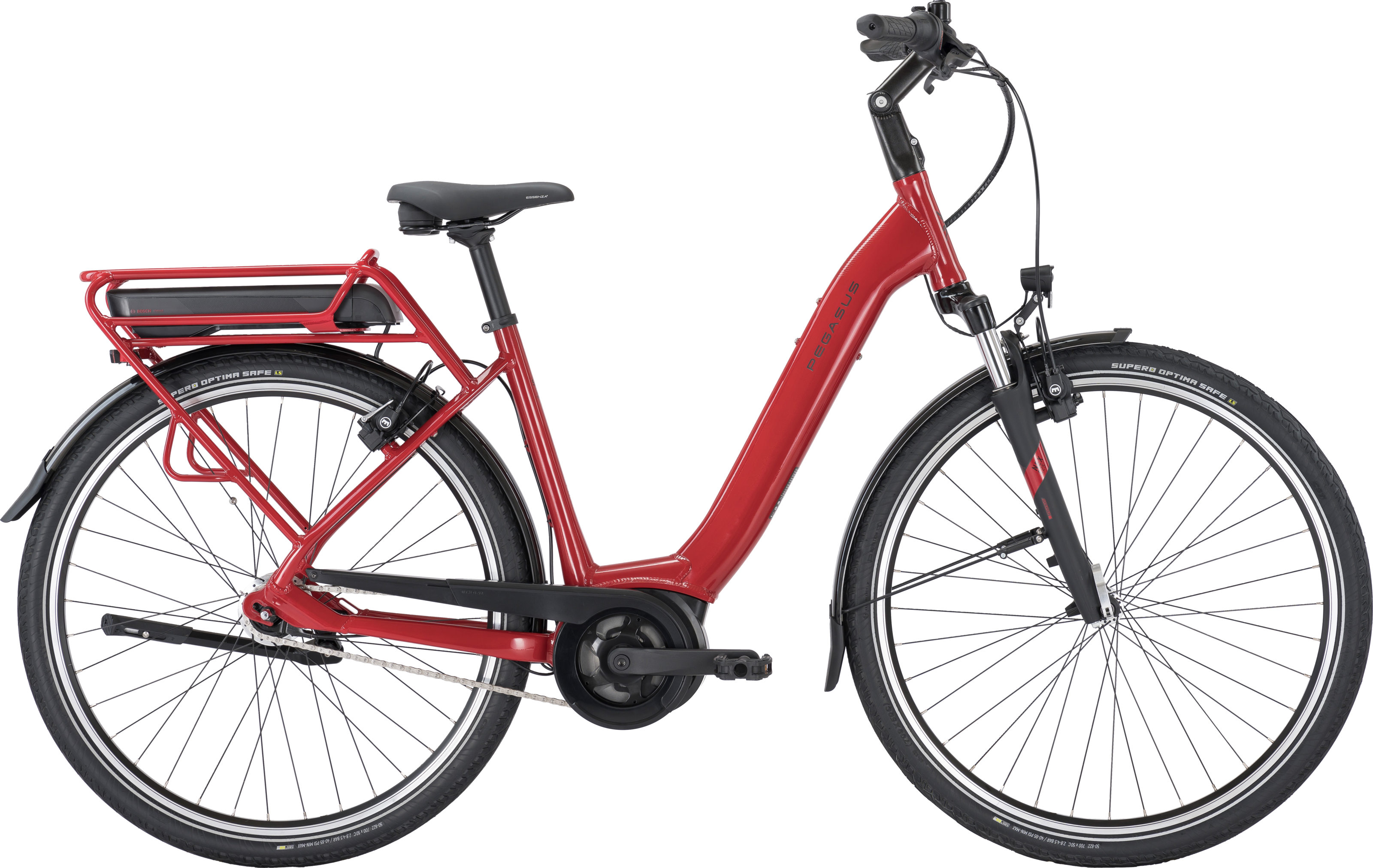Pegasus SOLERO E7F rot | 500WH | E-Bike Damen Trekking | 2025 | Freilauf