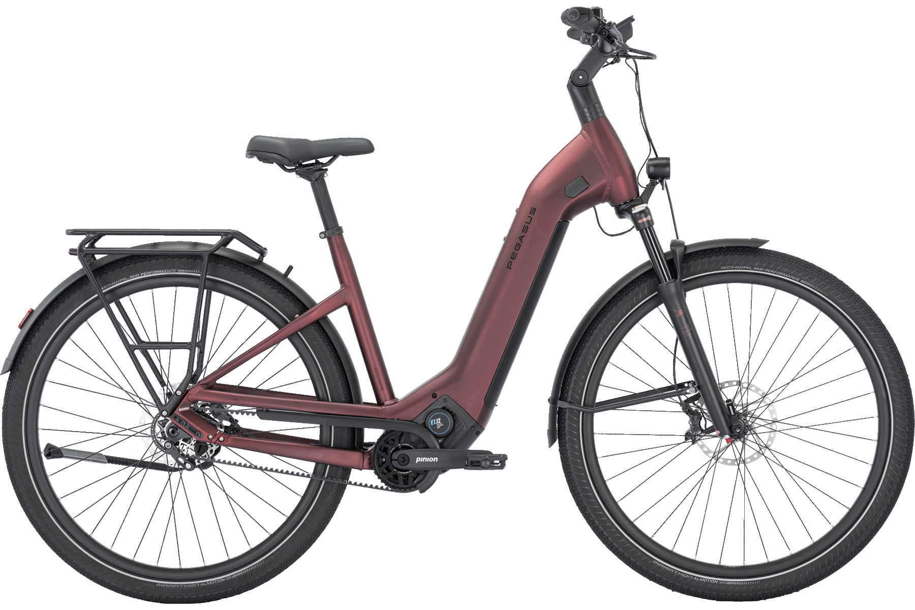 Pegasus ESTREMO EVO 12 Lite rot | 700WH | E-Bike Damen Trekking
