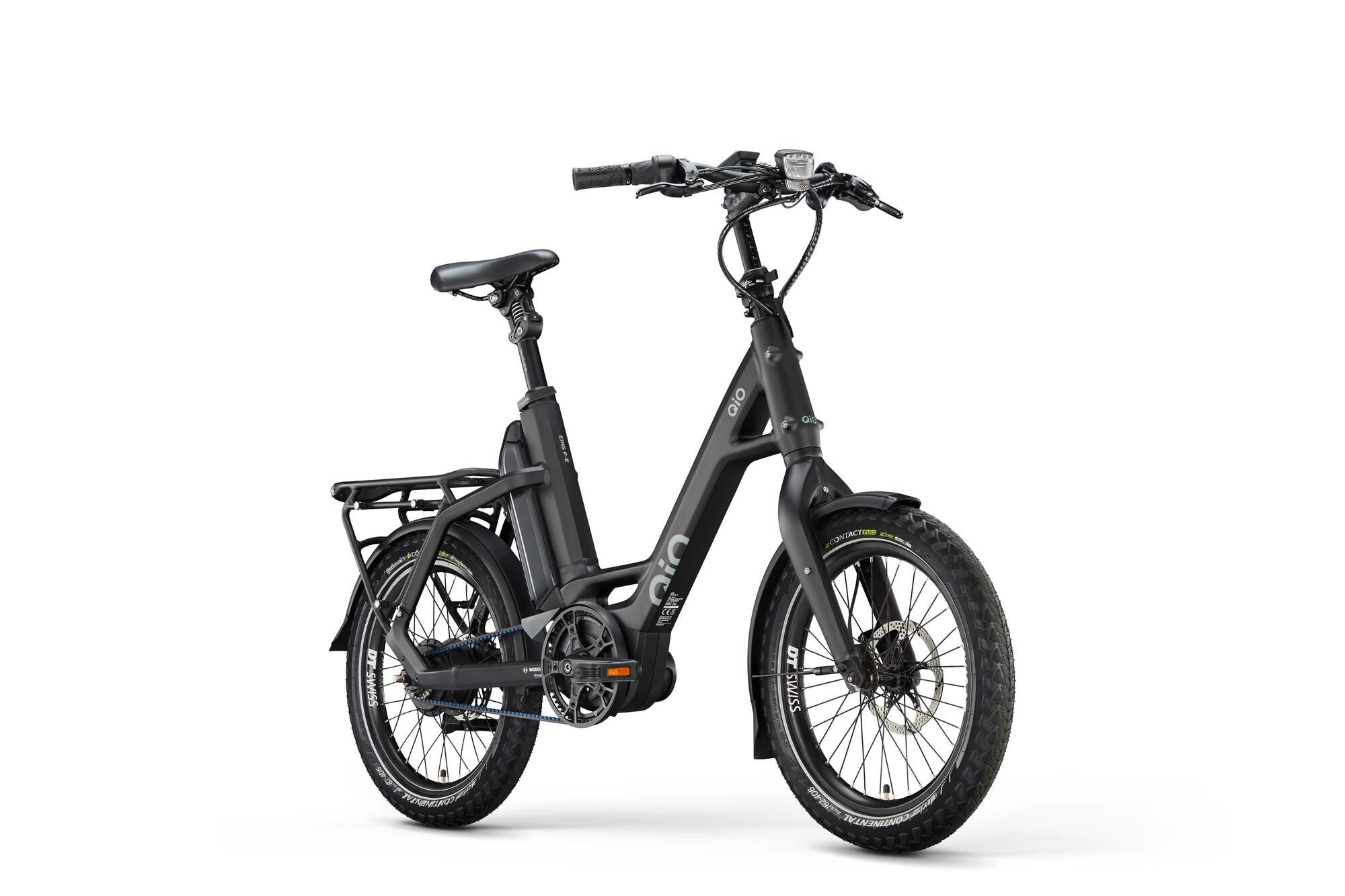 QiO EINS P-E schwarz | 545WH | E-Bike Kompakt | 2025 | Enviolo