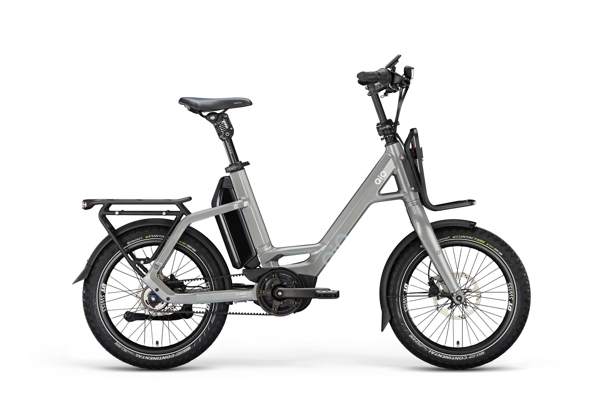 QiO EINS+ P-5 grau | 800WH | E-Bike Kompakt | 2025 | Freilauf