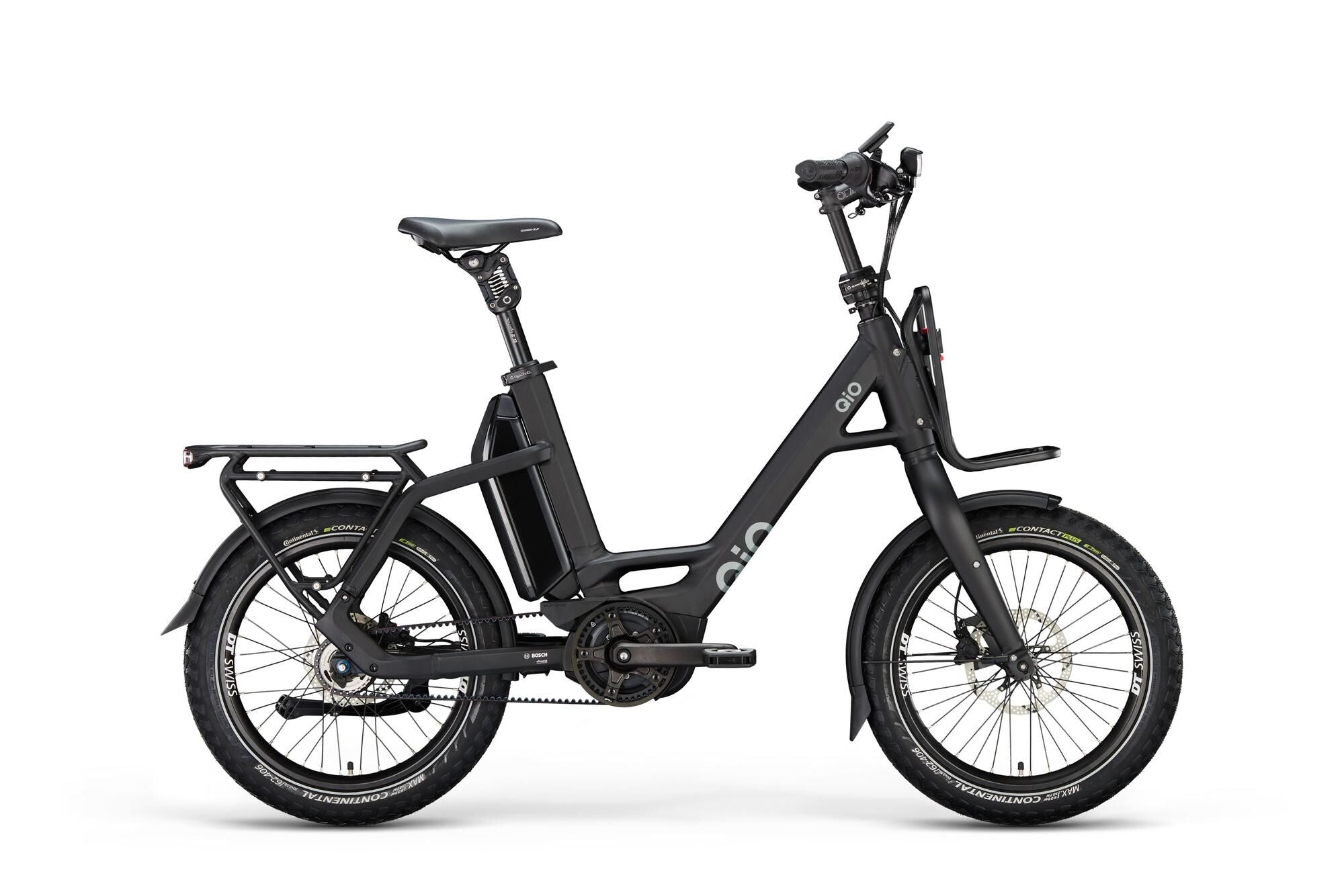 QiO EINS+ P-5 schwarz | 800WH | E-Bike Kompakt | 2025 | Rücktritt