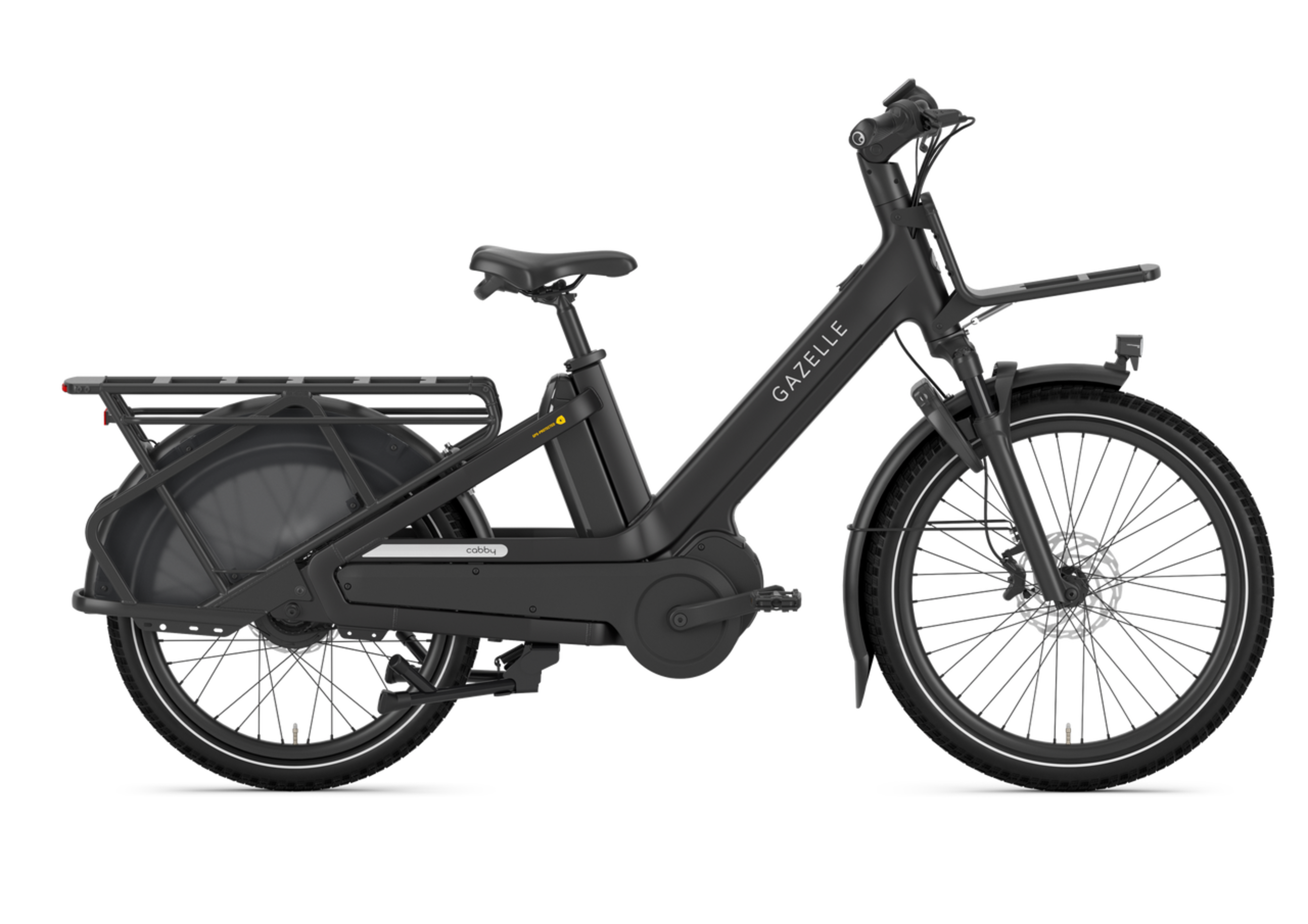 Gazelle Cabby C380 schwarz | 800WH | E-Lastenrad | 2025 | Enviolo