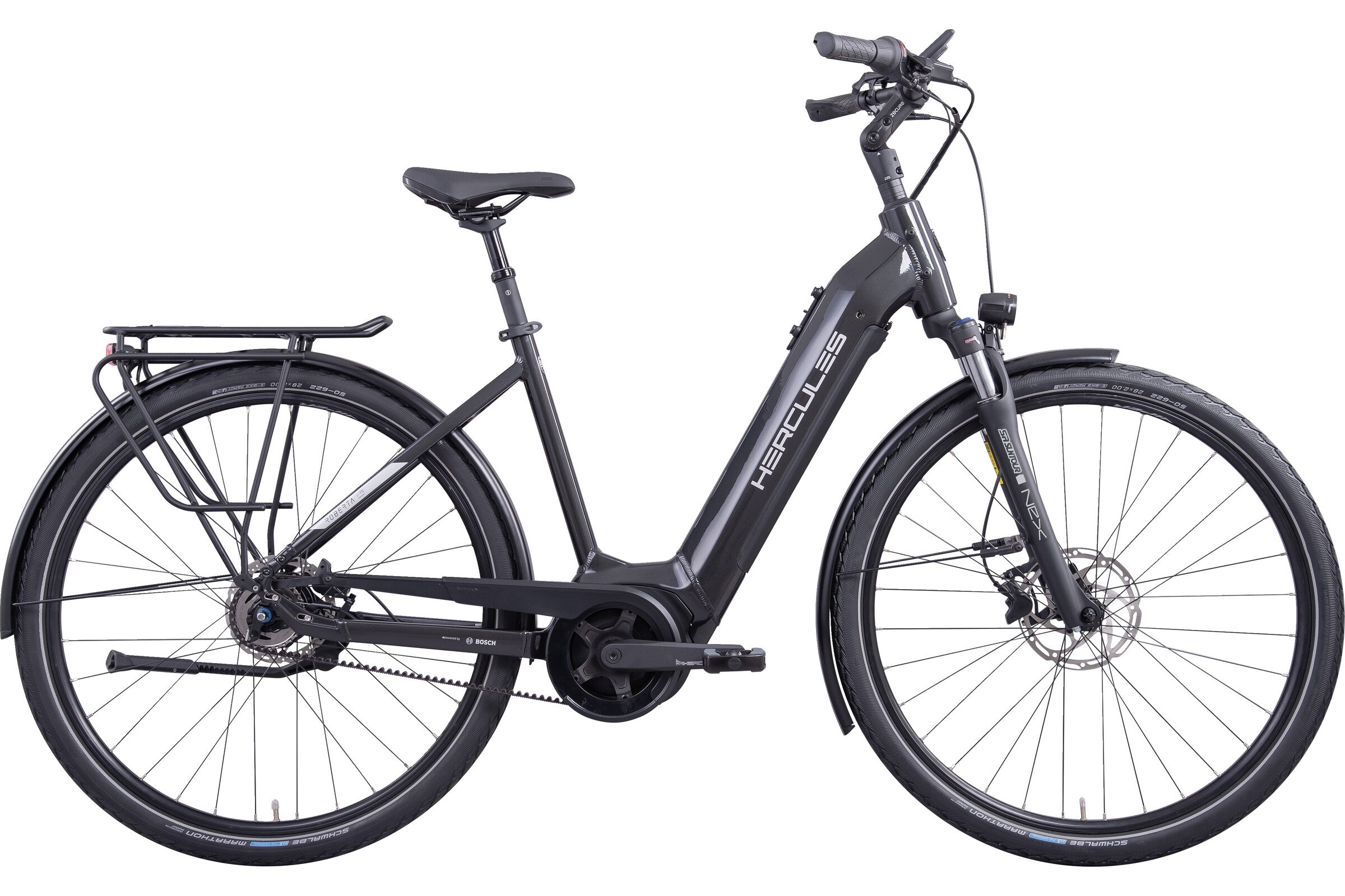Hercules ROBERT/A I-F5 schwarz | 625WH | E-Bike Damen Trekking | 2025 | Freilauf