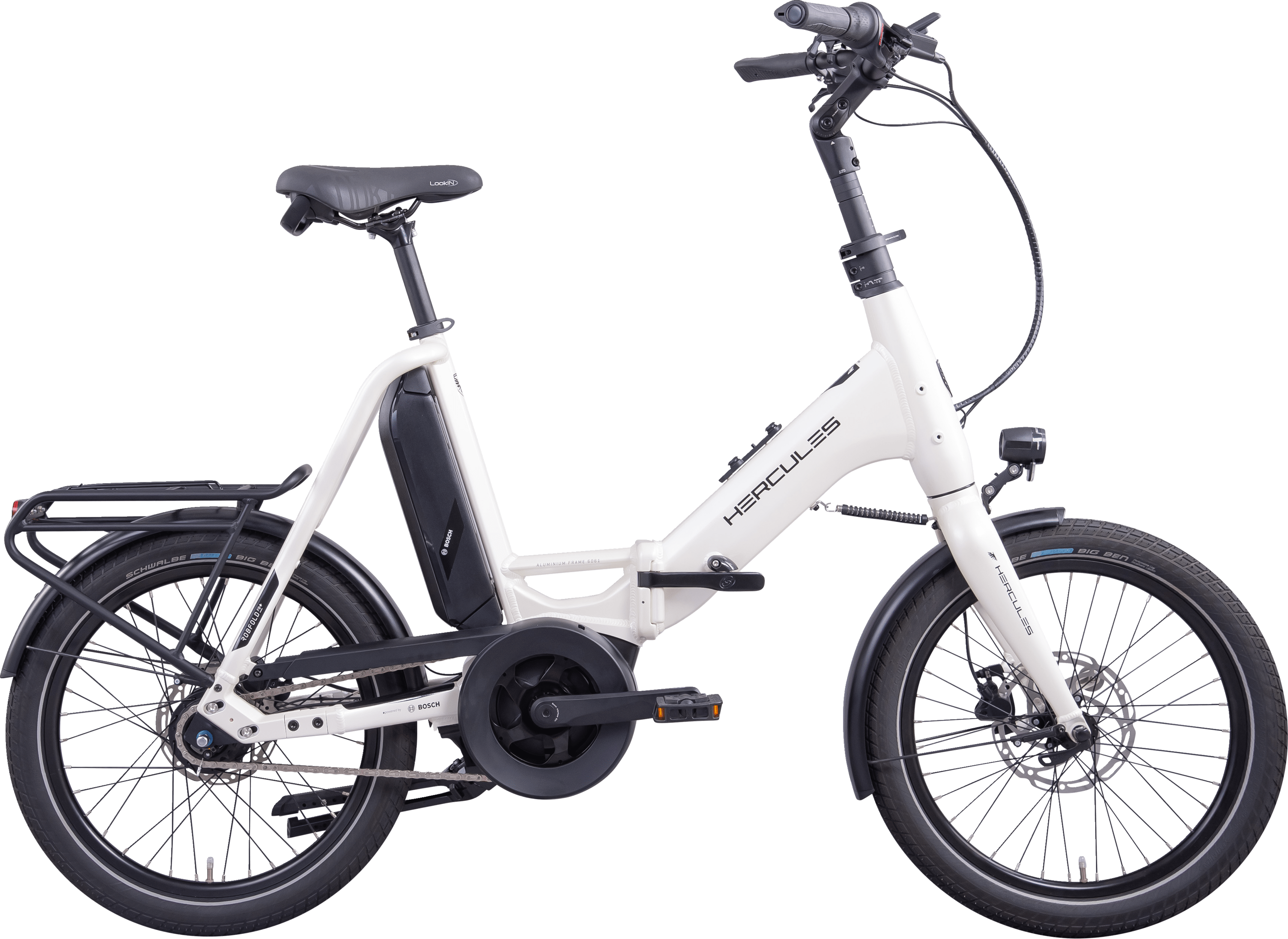 Hercules ROB FOLD F8+ weiß | 545WH | E-Faltrad | 2025 | Freilauf