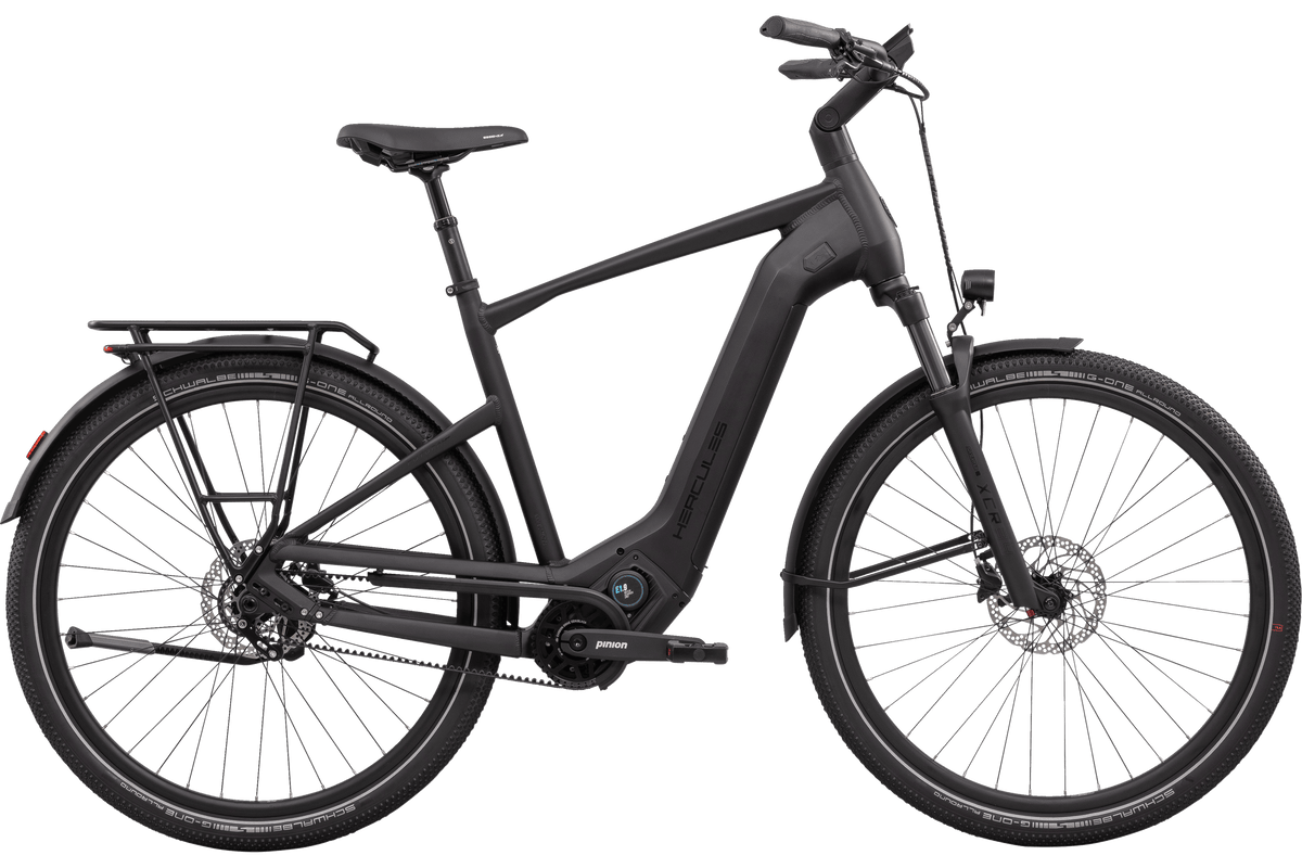 trekkingrad herren mit pinion getriebe Hercules FUTURA I-P9 schwarz | 700WH | E-Bike Trekking Color:Light-Blue Fahrrad Rad Hub Achse waterproof