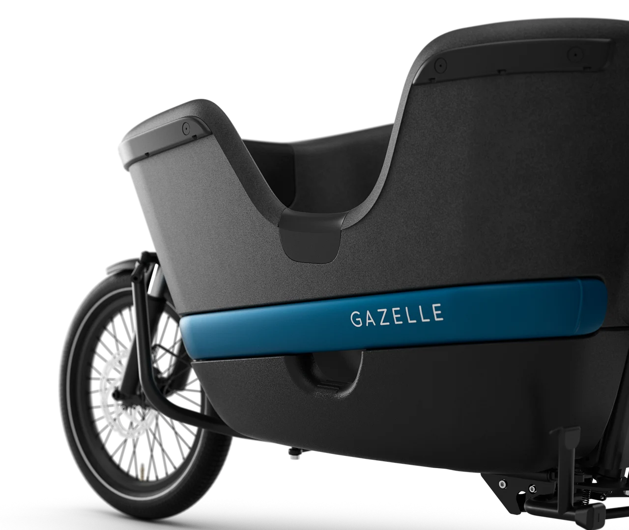 Gazelle Makki Load schwarz | 800WH | E-Lastenrad | 2025 | Enviolo