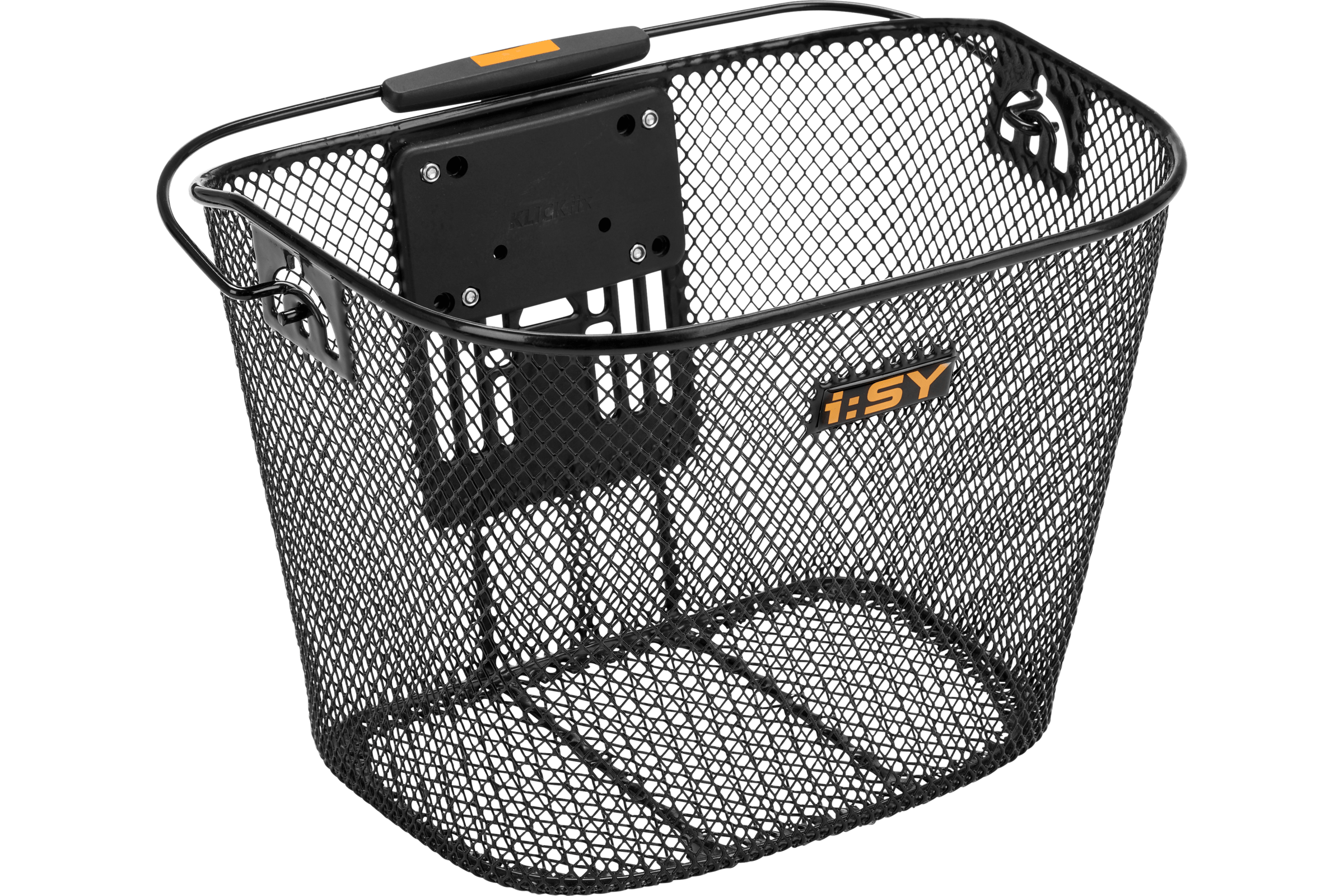 i:SY Frontträger KLICKfix® Einkaufskorb vorne schwarz 20L