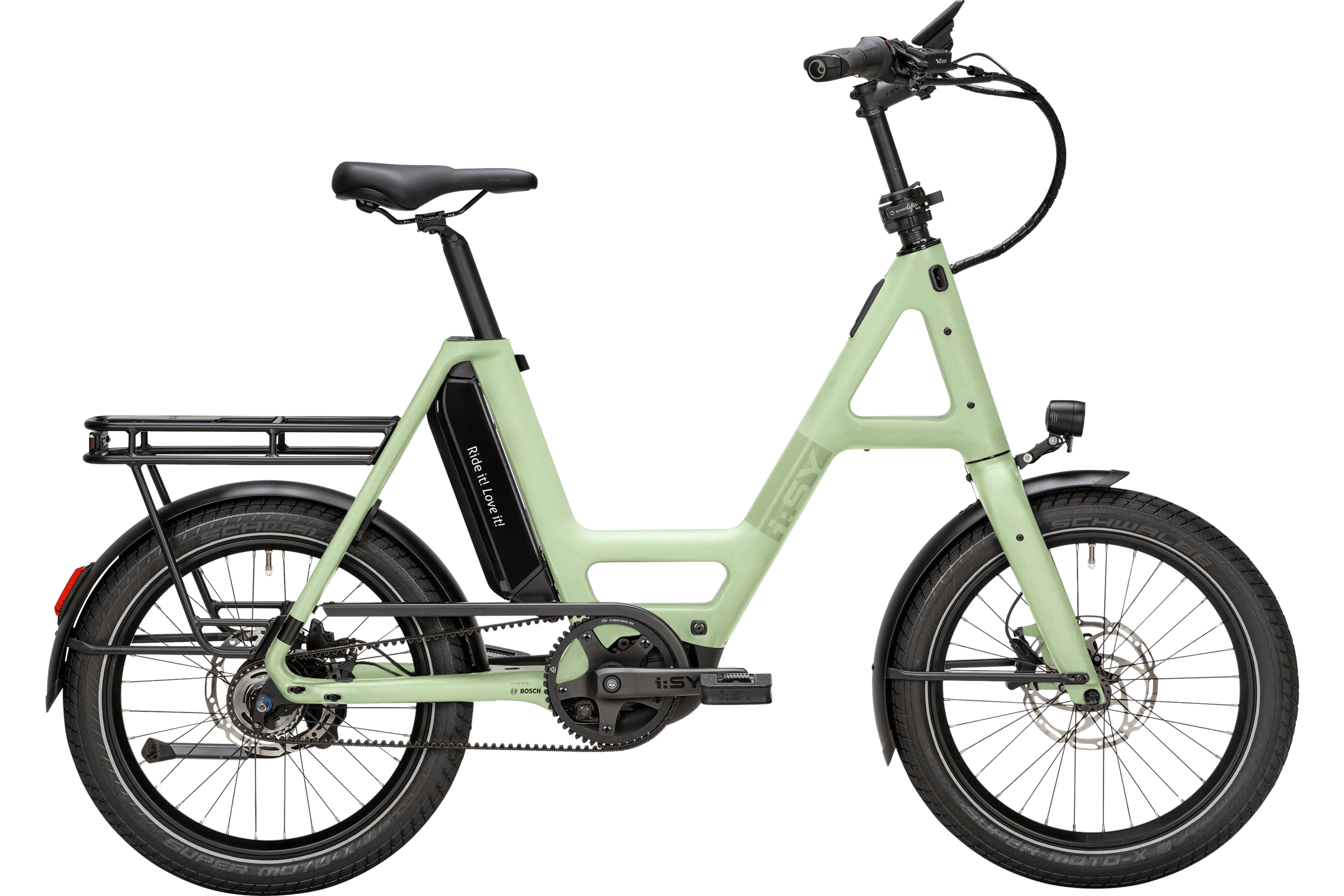 i:SY SKYFLY E5 ZR F CX grün (hell) | 545WH | E-Bike Kompakt | 2025 | Freilauf