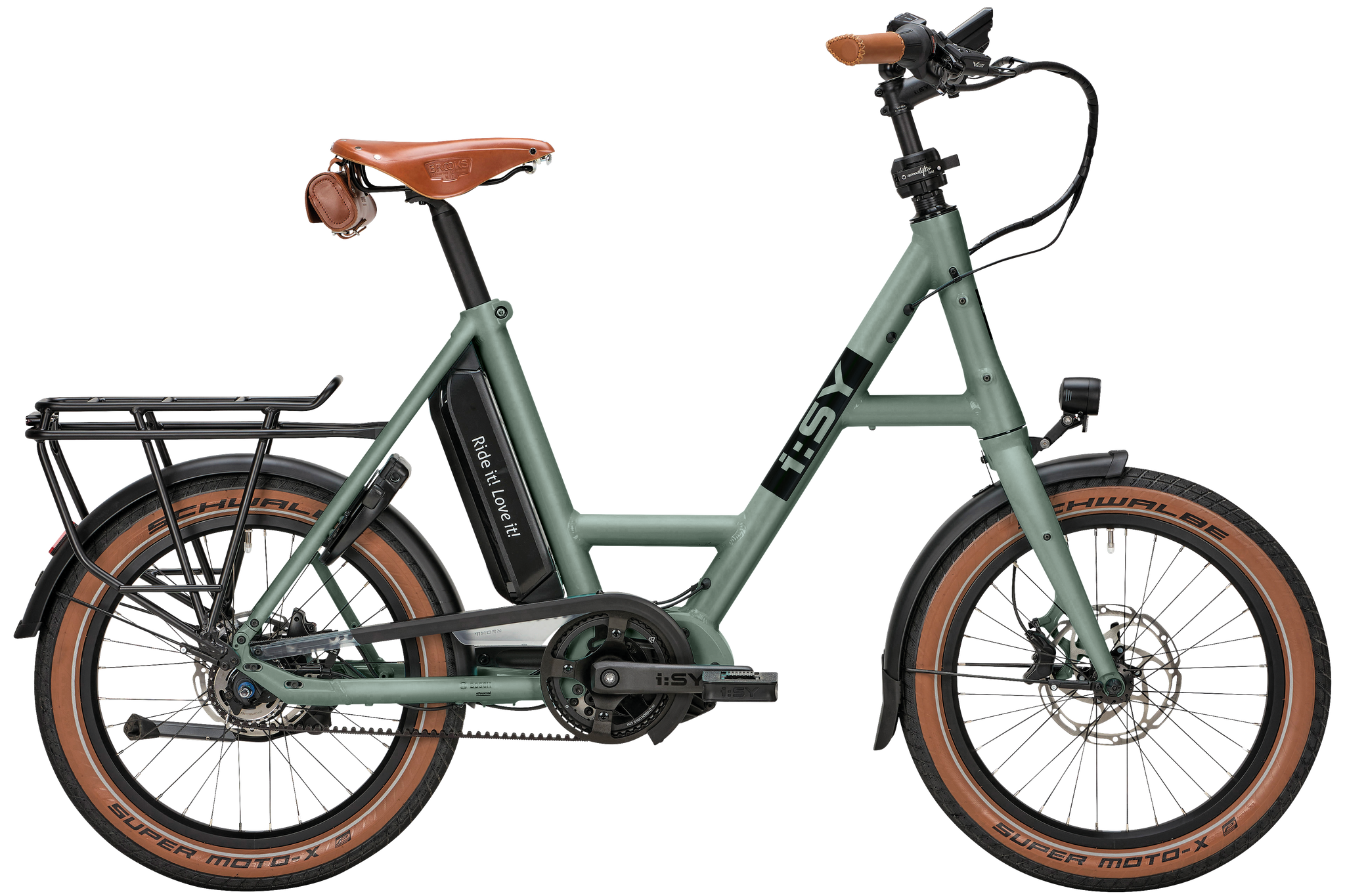 i:SY E5 ZR F Safari grün | 545WH | E-Bike Kompakt