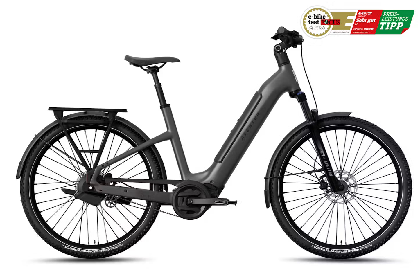Aventon Trava EXP grau | 800WH | E-Bike Damen Trekking | 2026 | Enviolo Automatic