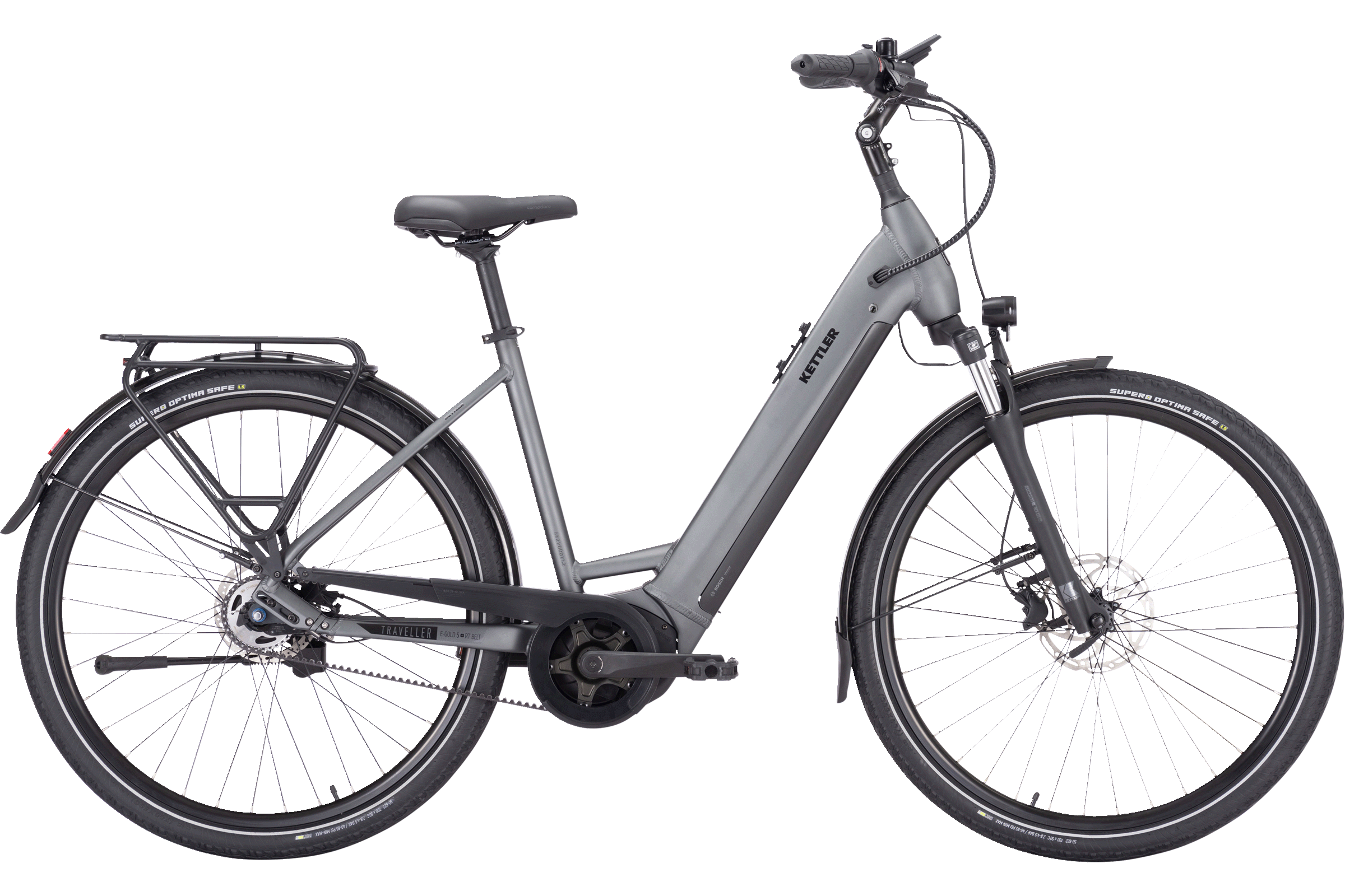 Kettler E-TRAVELLER GOLD 5 PLUS BELT grau | 625WH | E-Bike Damen City | 2024 | Rücktritt