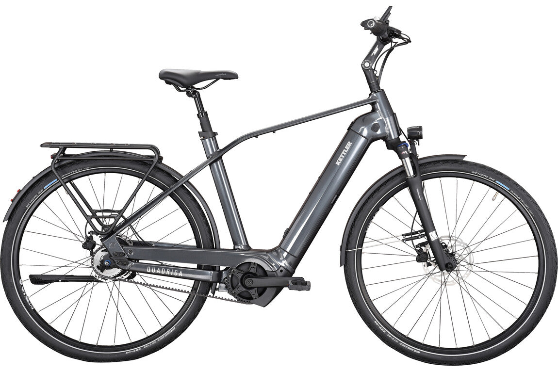 kettler e bike city fahrrad Kettler QUADRIGA P5 BELT RT grau | 625WH | E-Bike Herren City