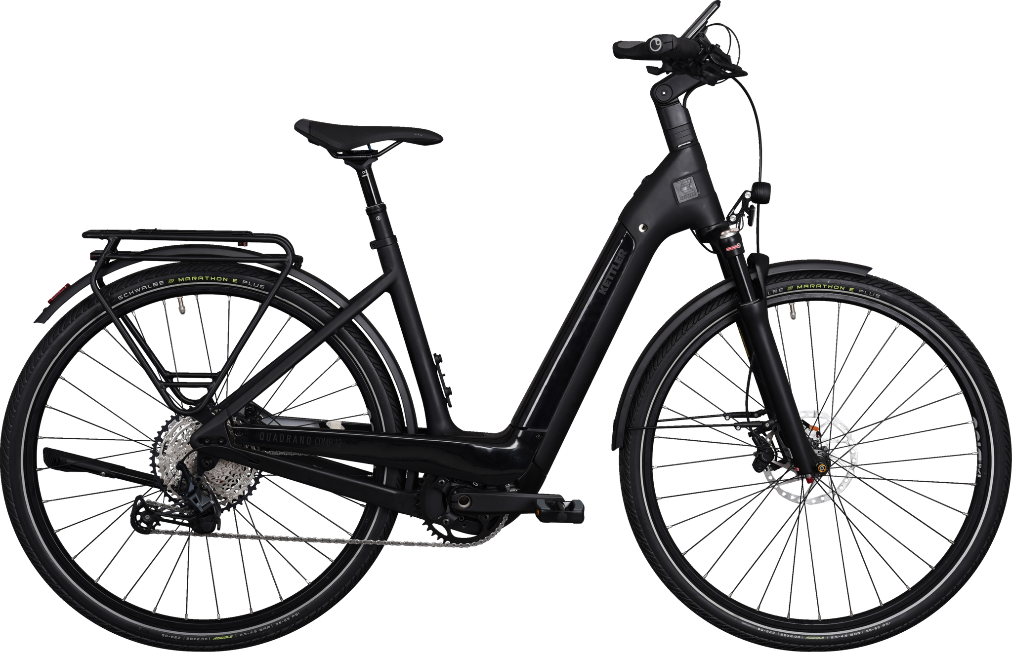 Kettler QUADRANO COMP 12 schwarz | 630WH | E-Bike Damen Trekking