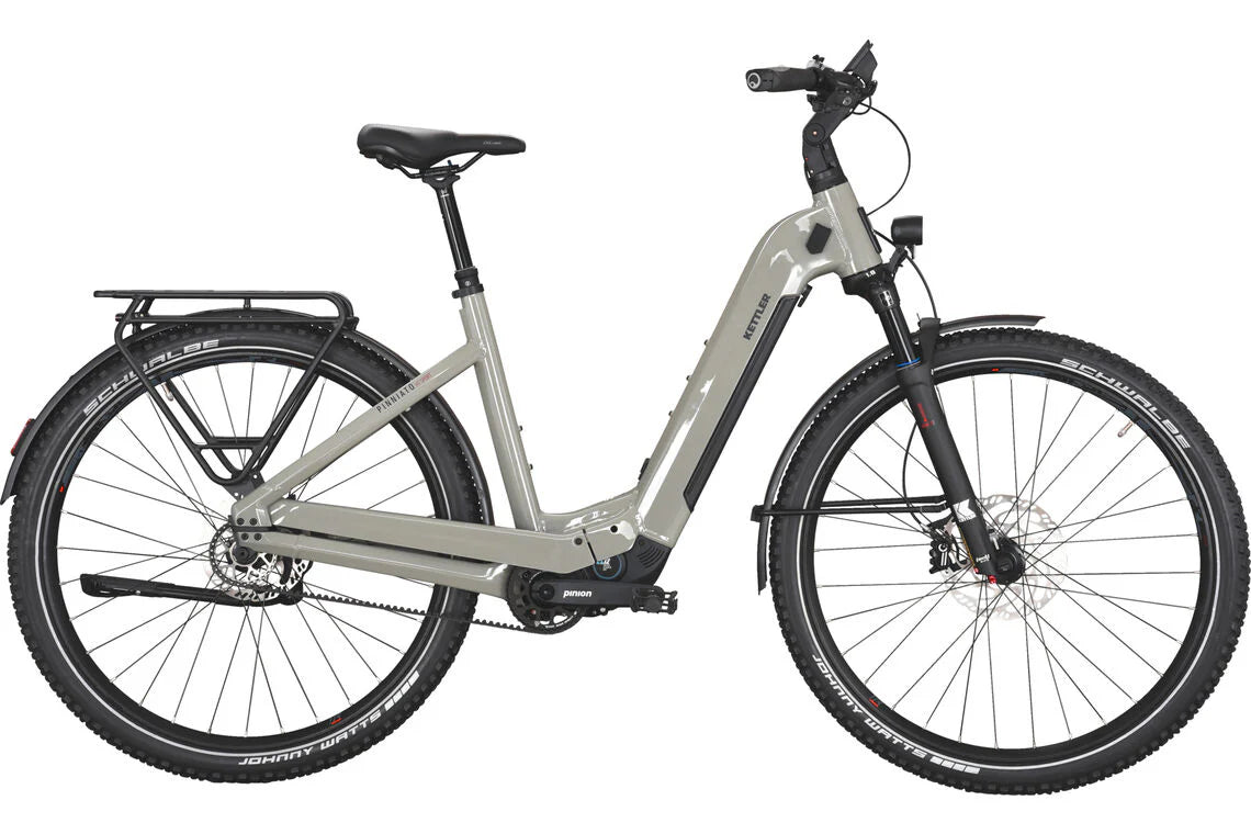 damenfahrrad sportlich mit gepäckträger Kettler PINNIATO HT SPORT grau | 791WH | E-Bike Damen Trekking