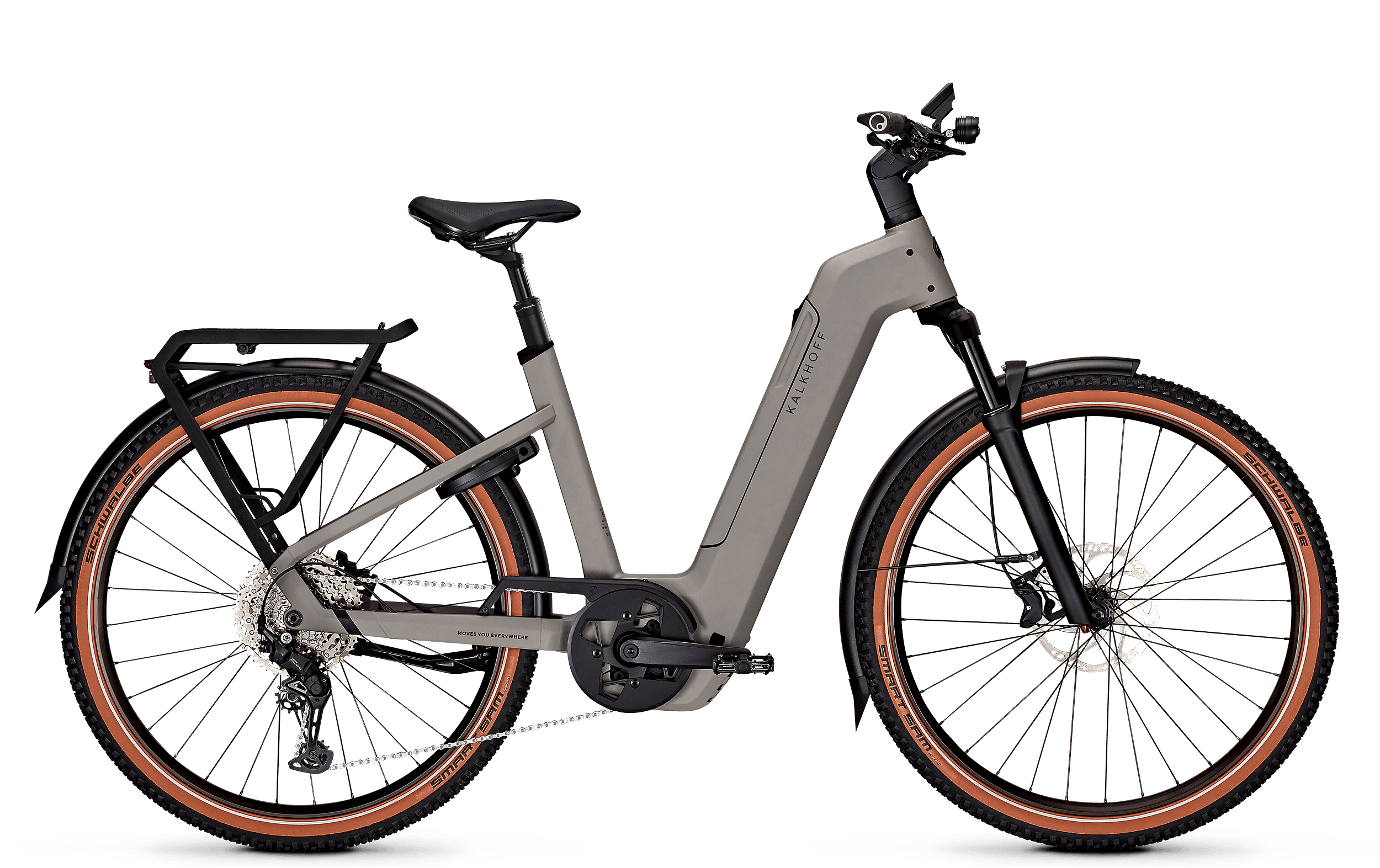 Kalkhoff ENTICE 5+ ADVANCE grau | 800WH | E-Bike Damen Trekking | 2025 | Kettenschaltung