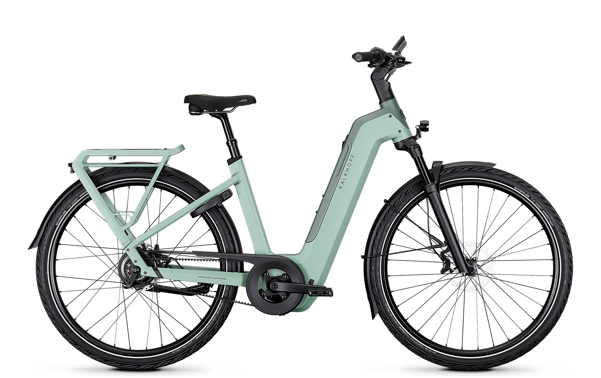 Kalkhoff IMAGE 5+ ADVANCE grün | 800Wh | E-Bike Damen Trekking | 2026 | Enviolo