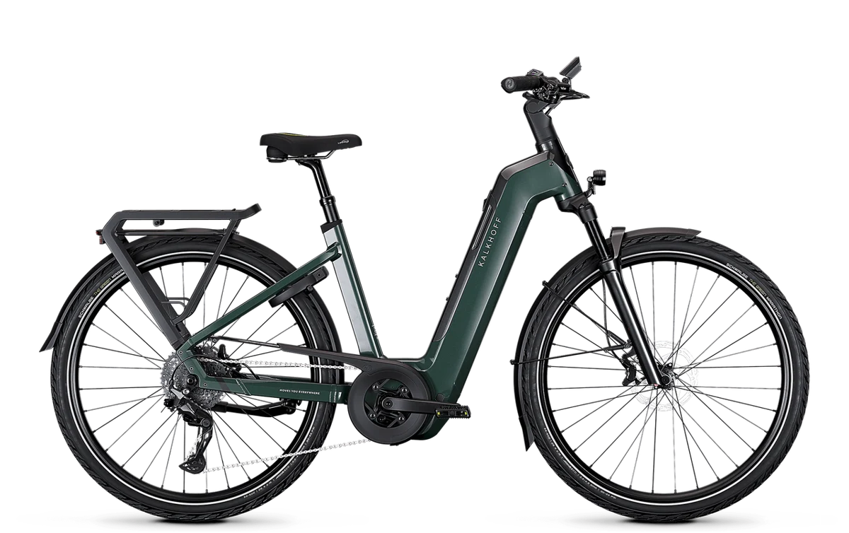 trekkingrad damen grün Kalkhoff ENDEAVOUR 5+ ADVANCE grün | 800WH | E-Bike Damen Trekking