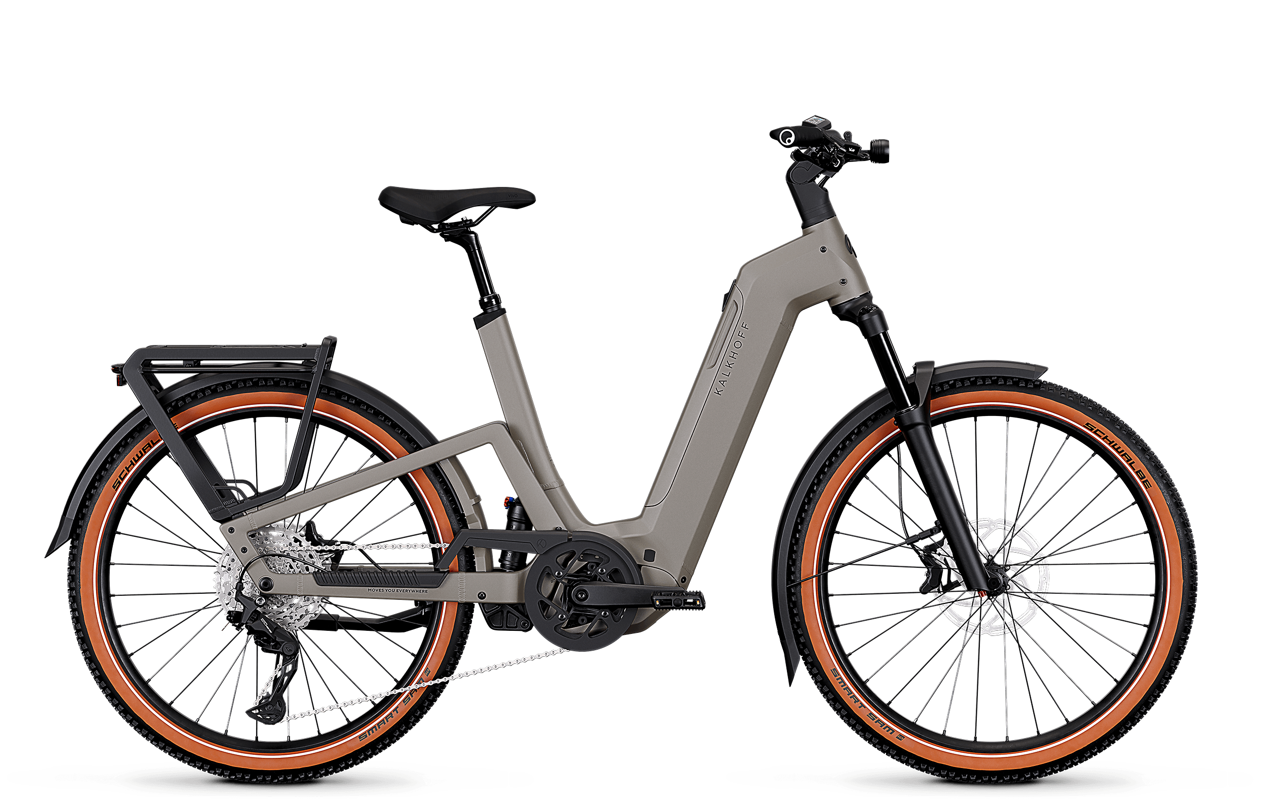 Kalkhoff ENTICE 7+ MOVE grau | 600WH | E-Bike Damen Trekking | 2026 | Kettenschaltung