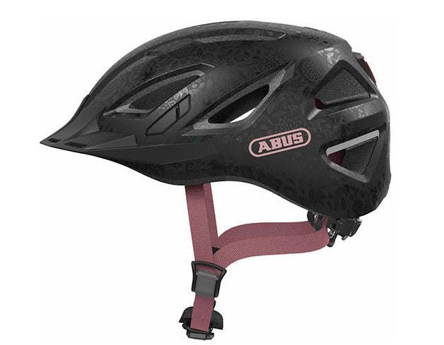 Abus Helm URBAN-I 3.0 flower art schwarz S 51-55 cm