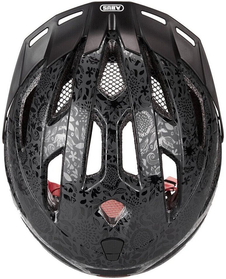 Abus Helm URBAN-I 3.0 flower art schwarz S 51-55 cm