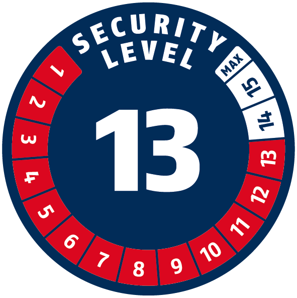 Abus Faltschloss BORDO 6200K/90+ Halter SH black