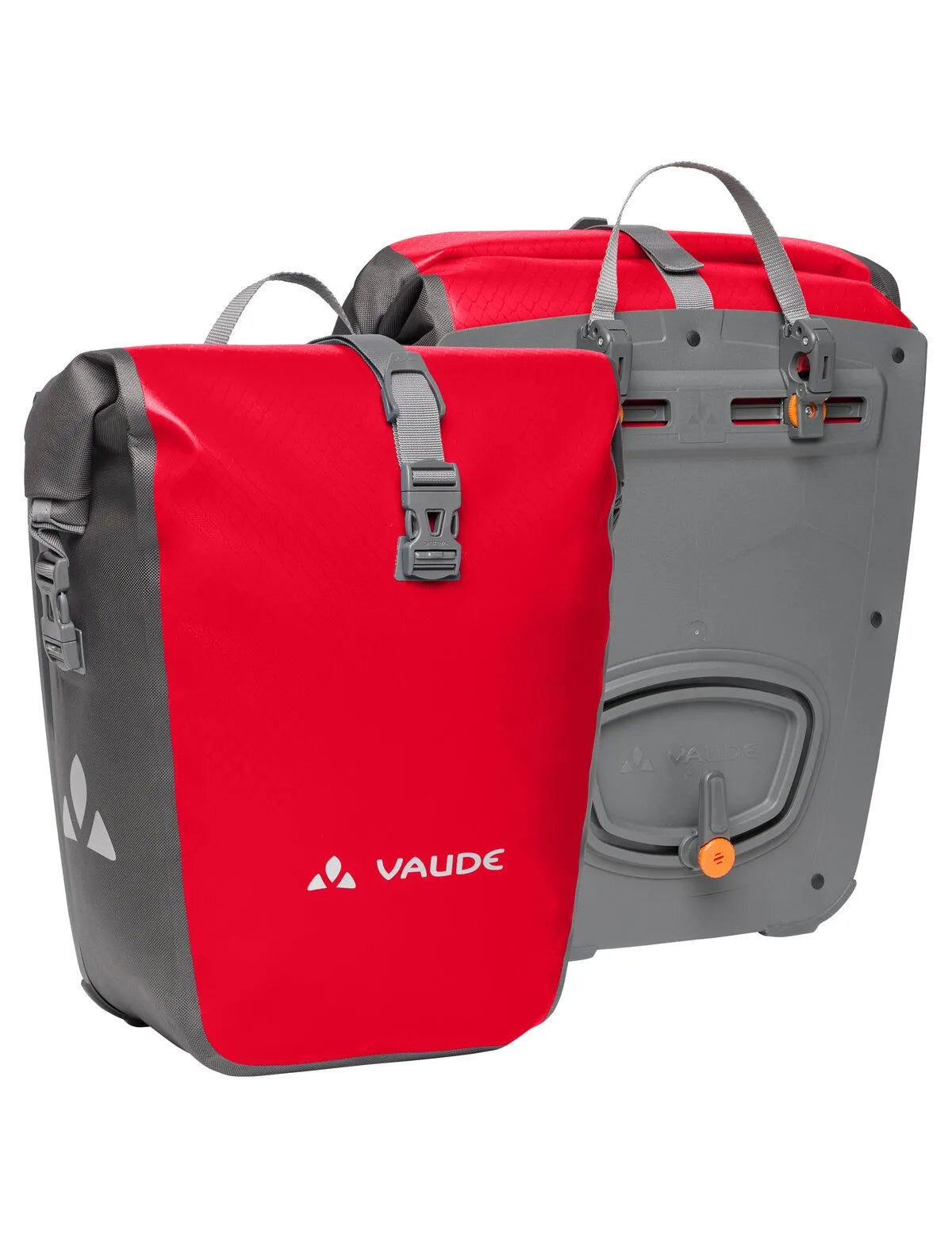 vaude fahrradtasche schließen Vaude Fahrradtaschen Aqua Back 2 x 24 L rot wasserdicht
