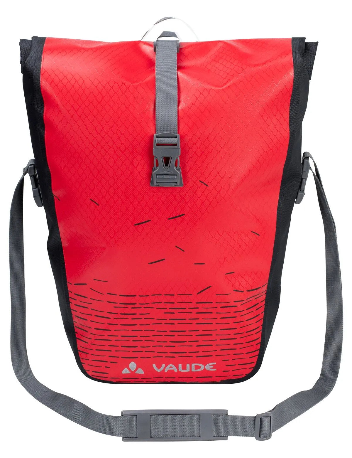Vaude Fahrradtasche Aqua Back Print Single 24L rot