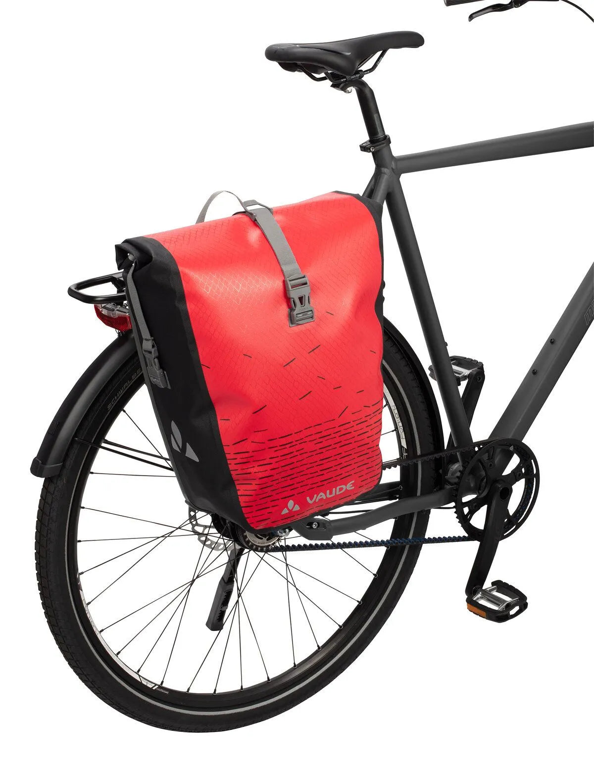 Vaude Fahrradtasche Aqua Back Print Single 24L rot