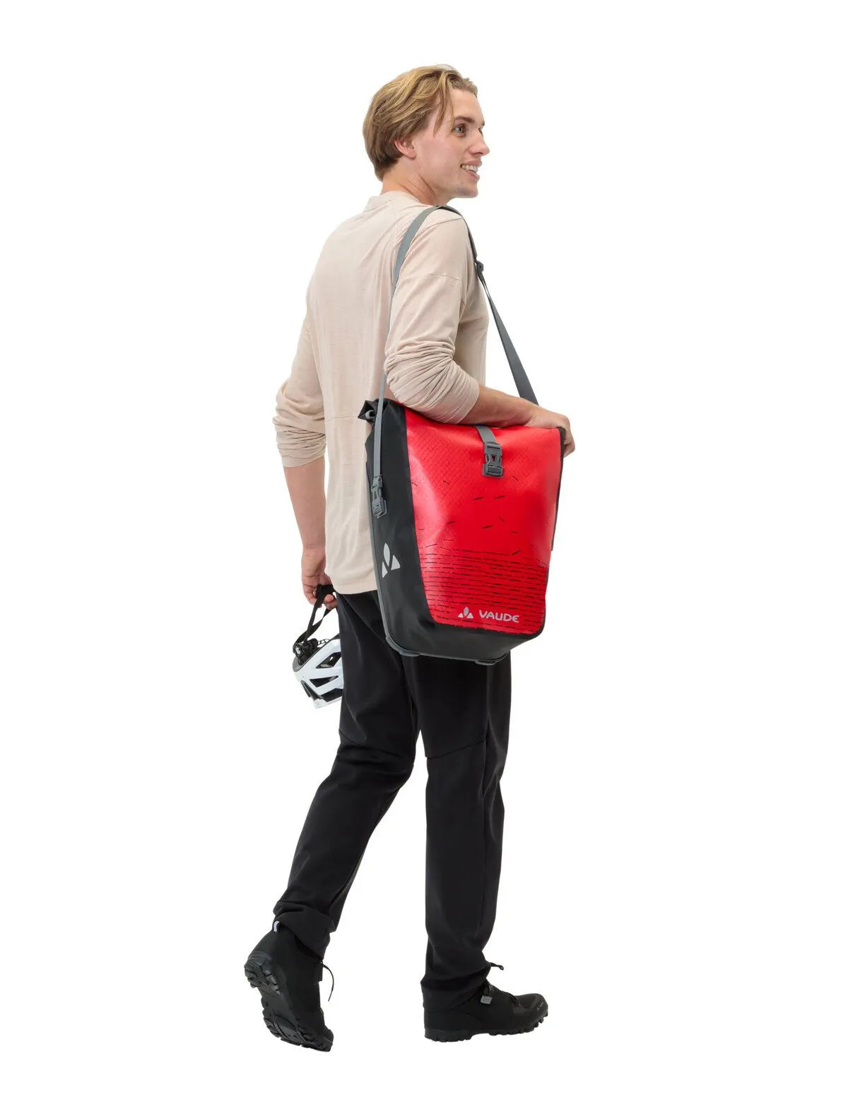 Vaude Fahrradtasche Aqua Back Print Single 24L rot
