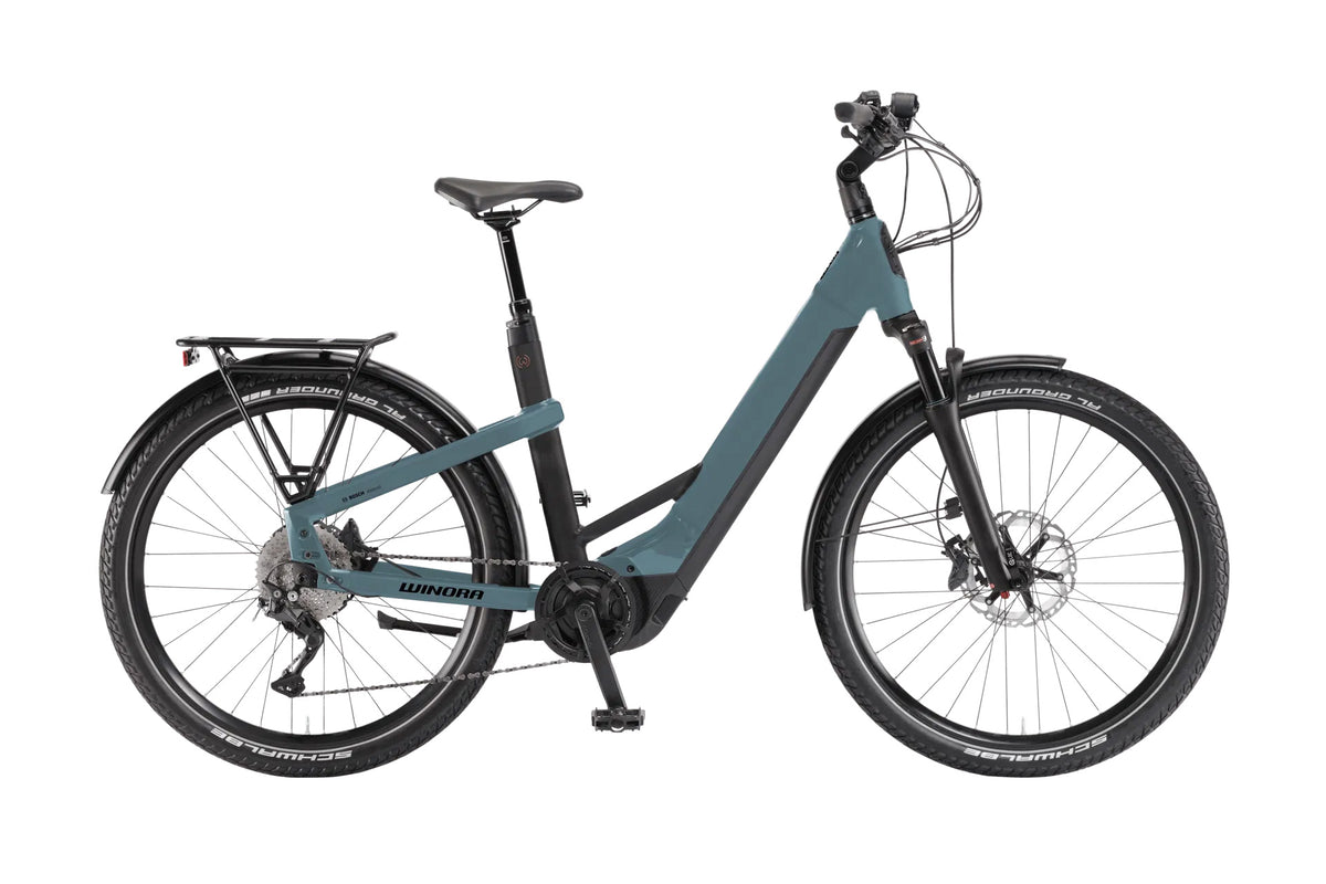 winora damen trekkingrad Yakun X10 blau | 750WH | E-Bike Trekking | 2024 MODEL 3 MTB Reifen 29 Zoll Farbe:BRIGHT LIME GREEN