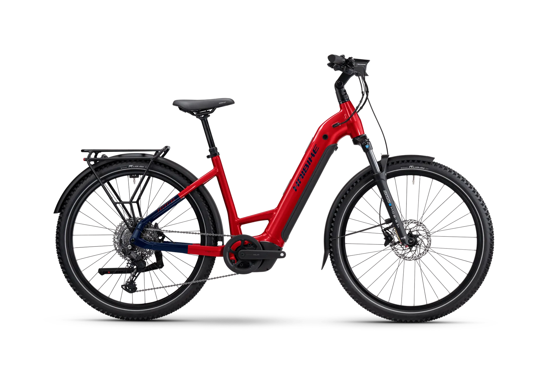 Haibike Trekking 7 rot | 800WH | E-Bike Damen Trekking | 2026 | Kettenschaltung